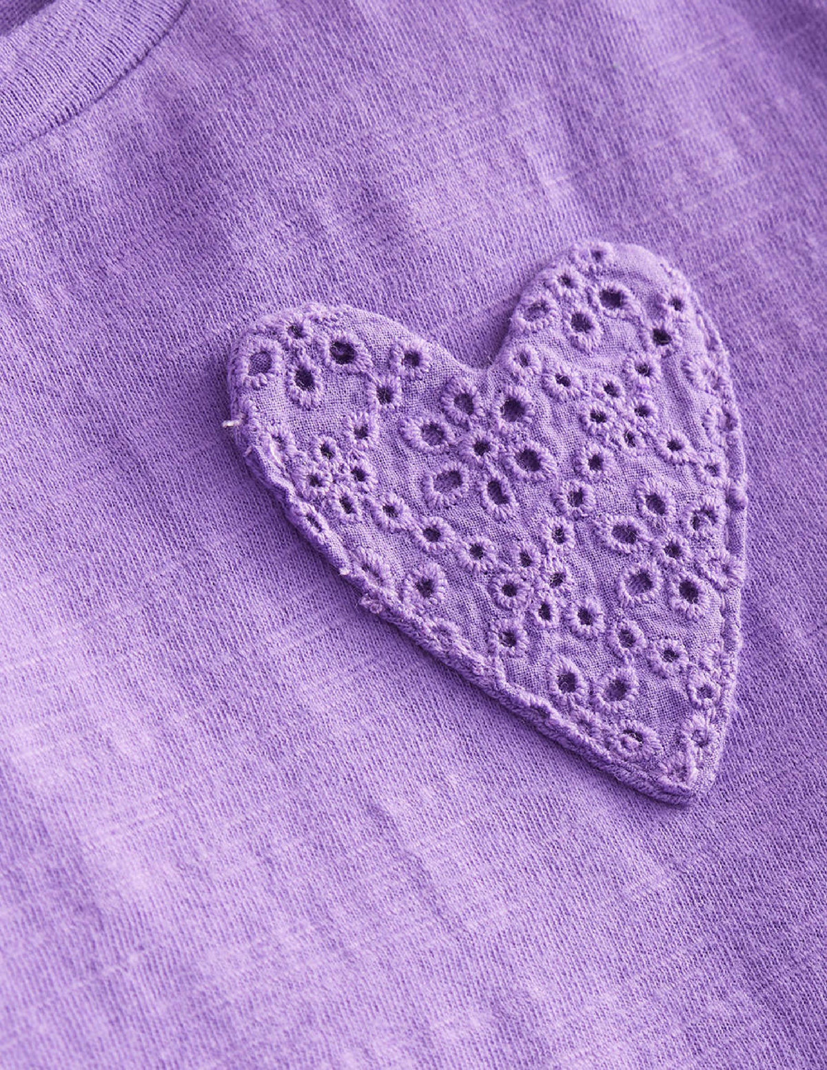 Heart Pocket T-shirt-Aster Purple-3