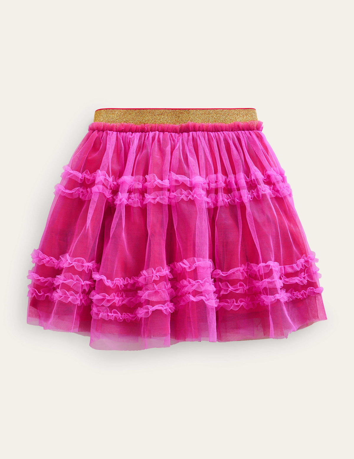 Tulle Party Skirt-Shocking Pink-2