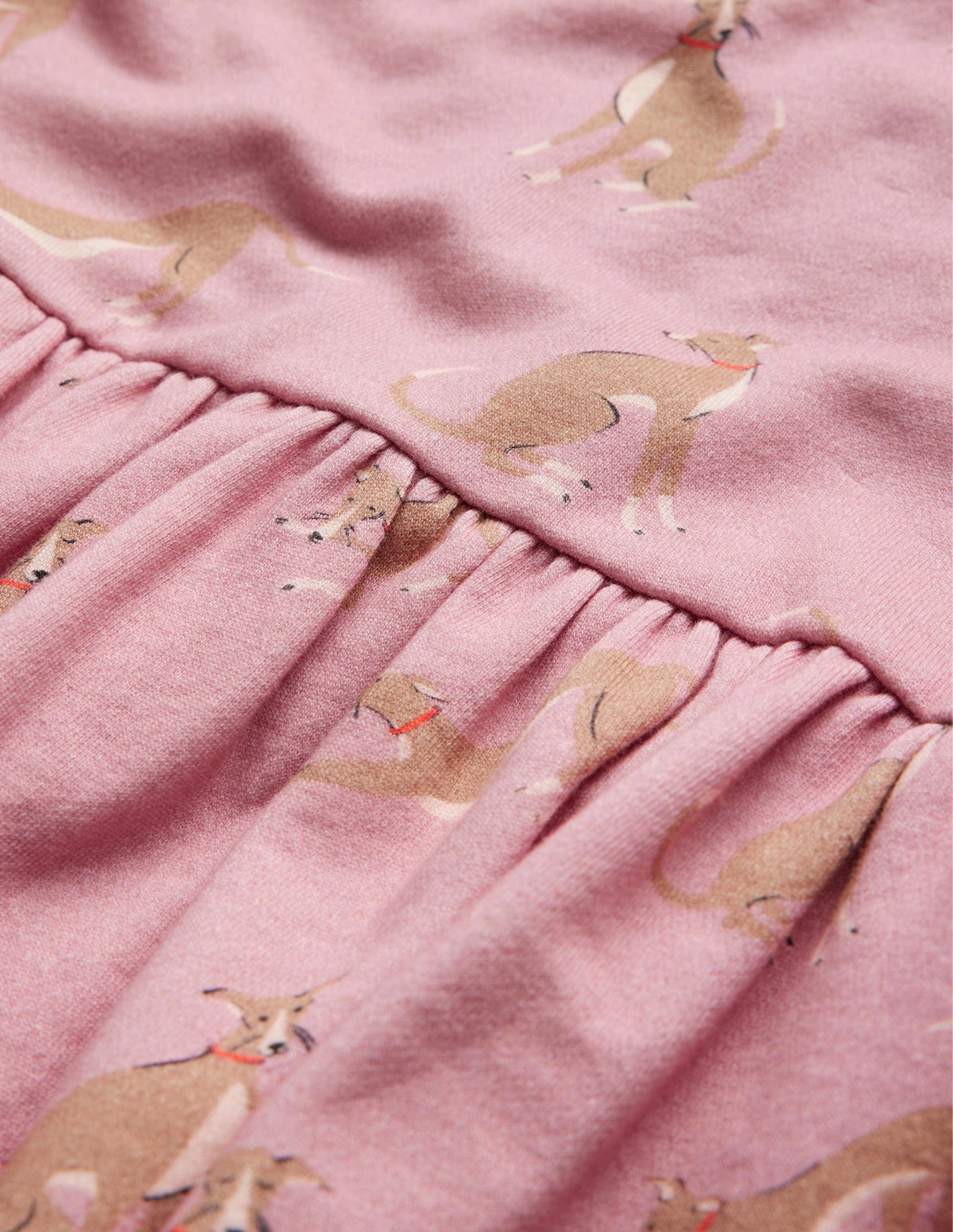 Printed Sweatshirt Dress-Vintage Pink Whippet-3