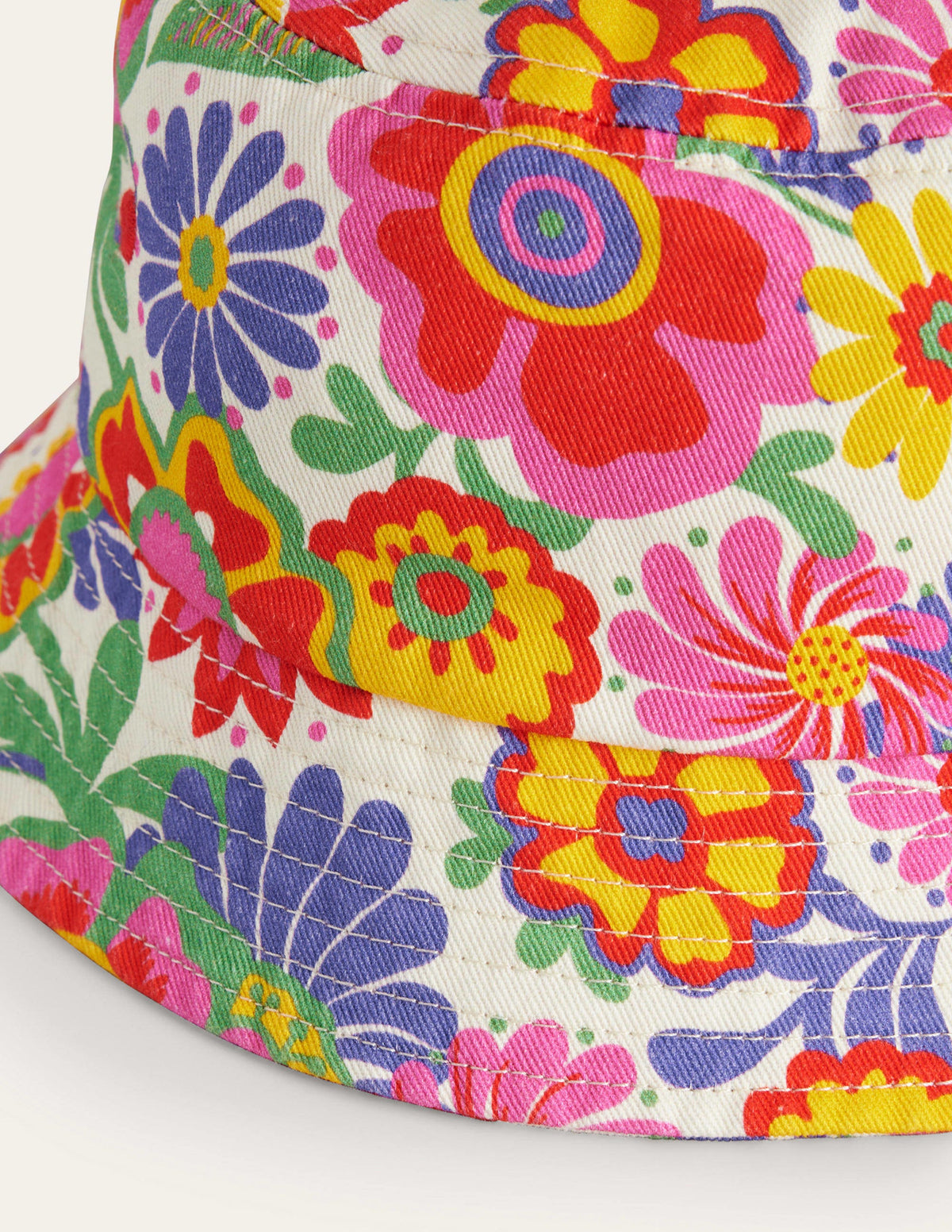 Bucket Hat-Multi Festival Flowers - Image 2
