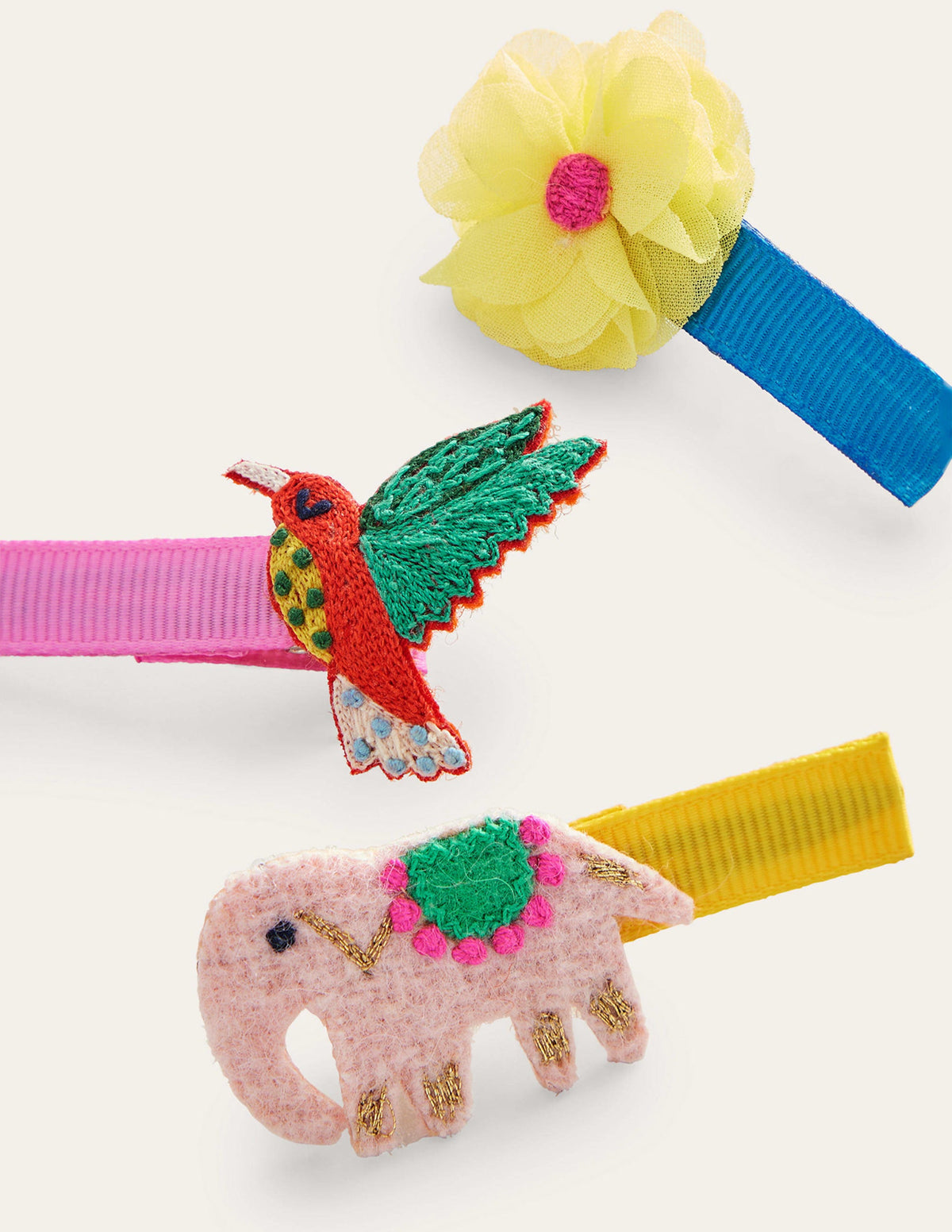 3 Pack Hair Clips-Tropical - Image 2