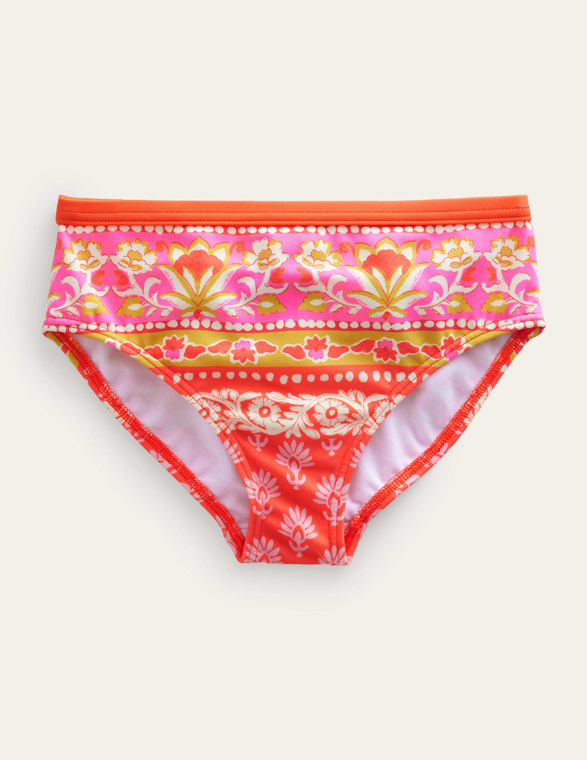 Patterned Bikini Bottoms-Firework Woodblock-1