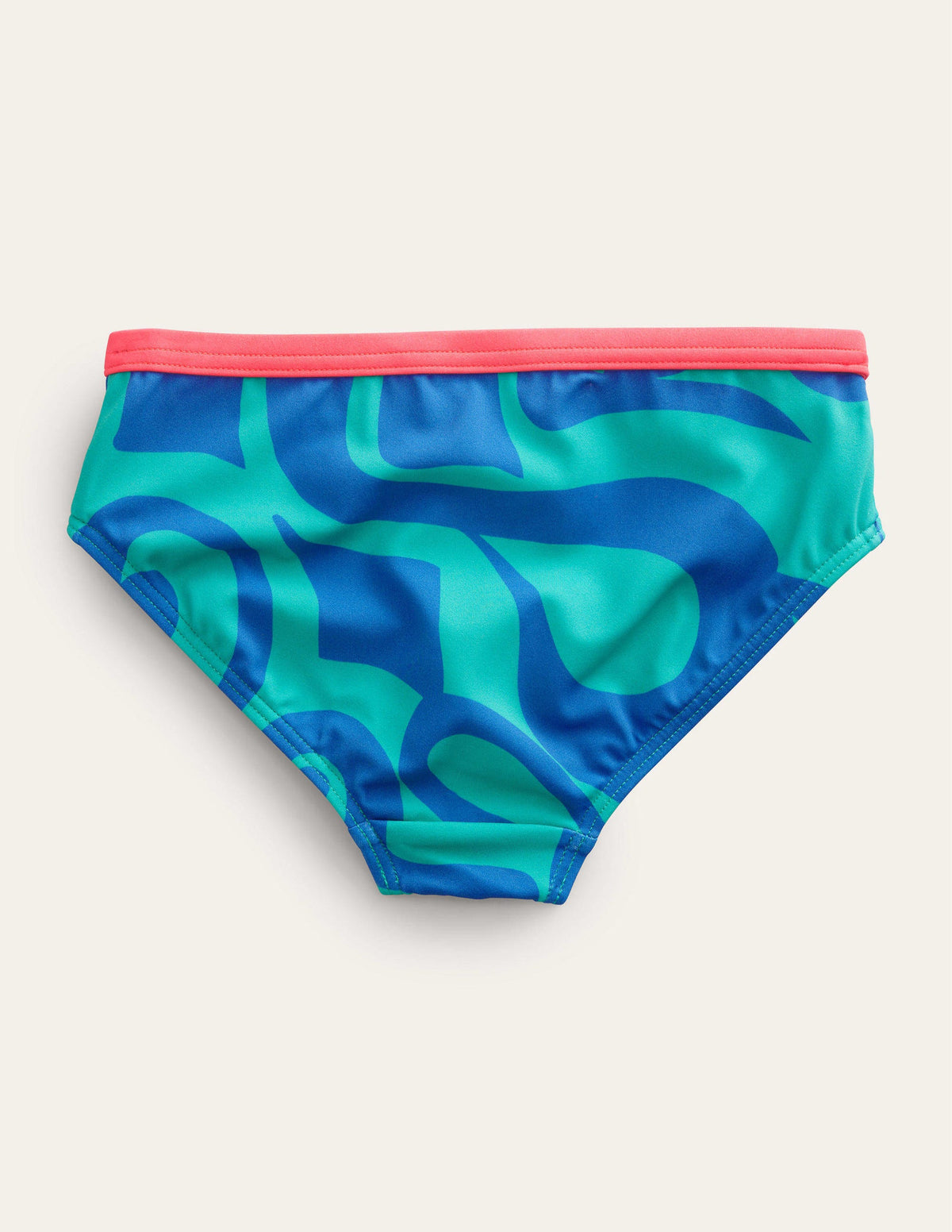 Patterned Bikini Bottoms-Tropical Green Summer Stencil-2