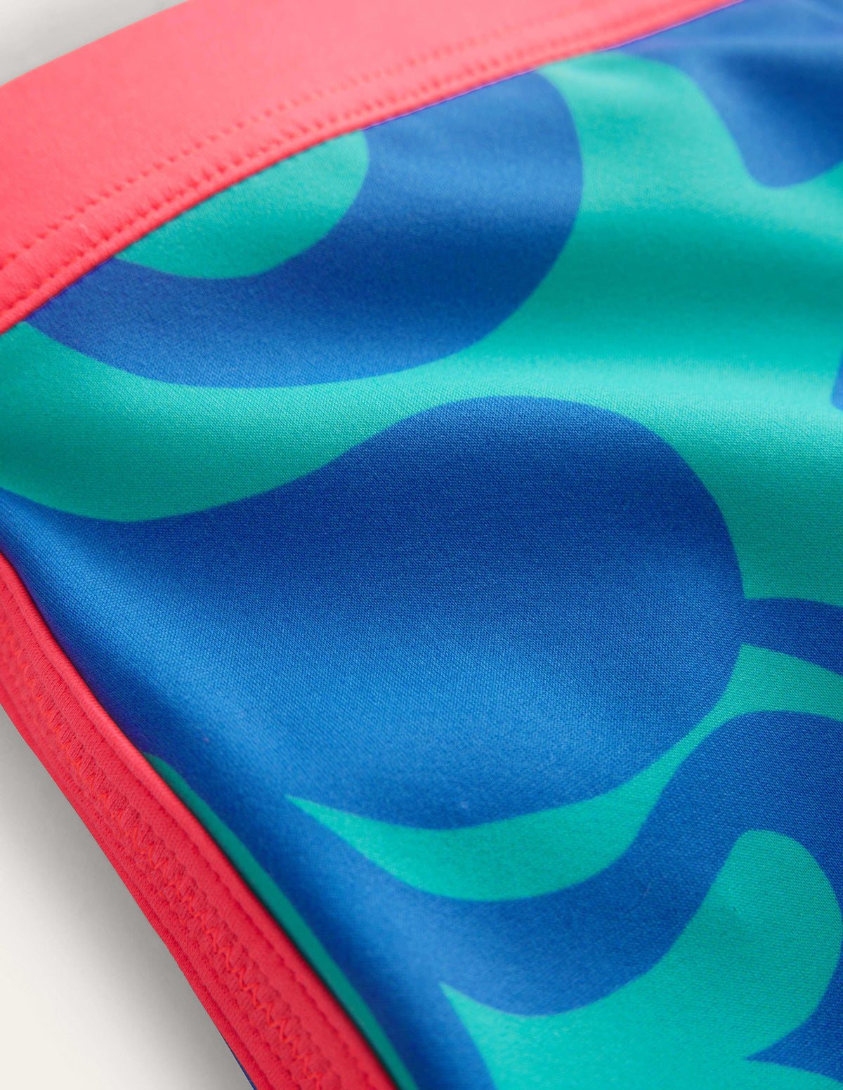 Patterned Swim Shorts-Tropical Green Summer Stencil - Image 3
