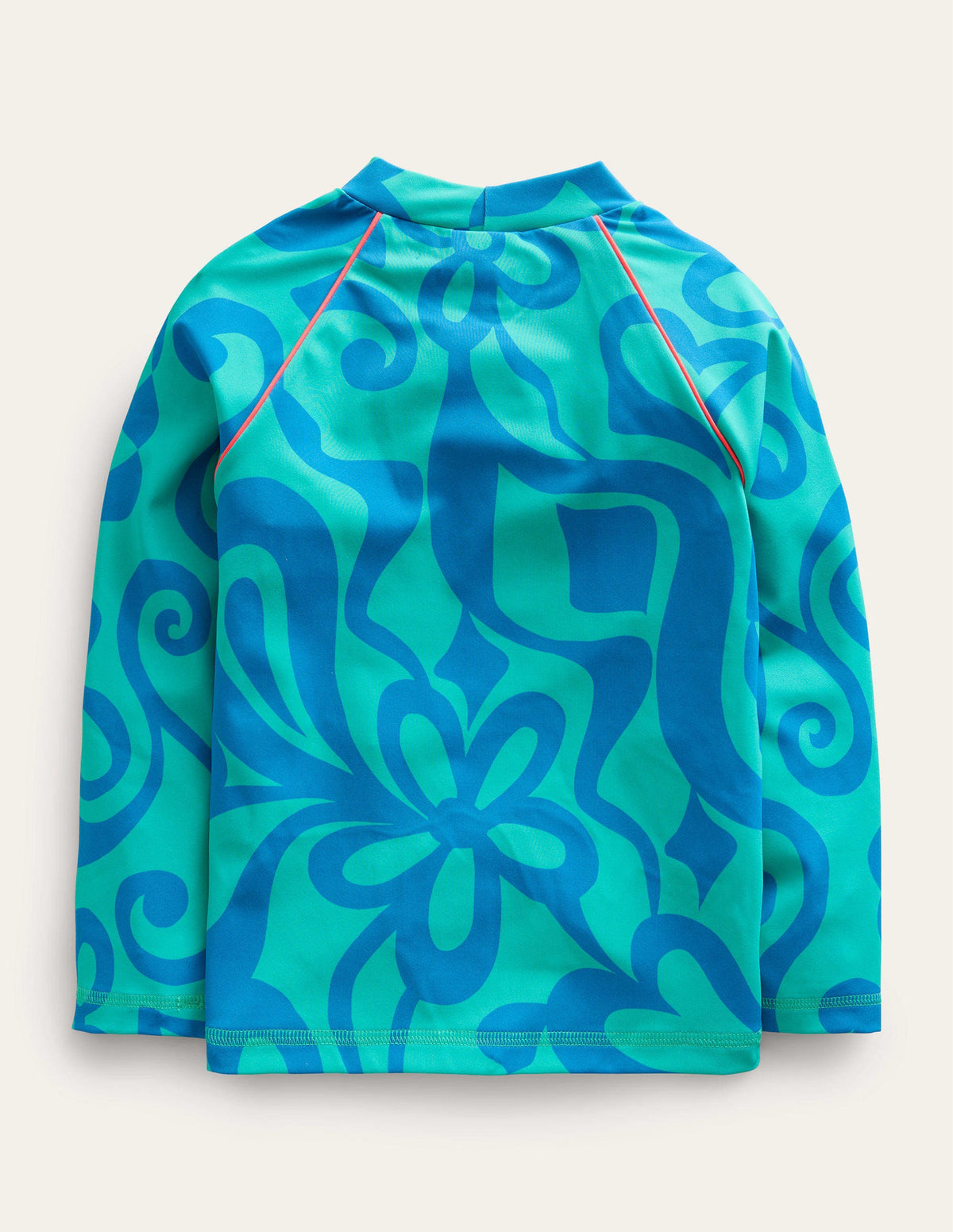 Patterned Rash Vest-Tropical Green Summer Stencil - Image 2