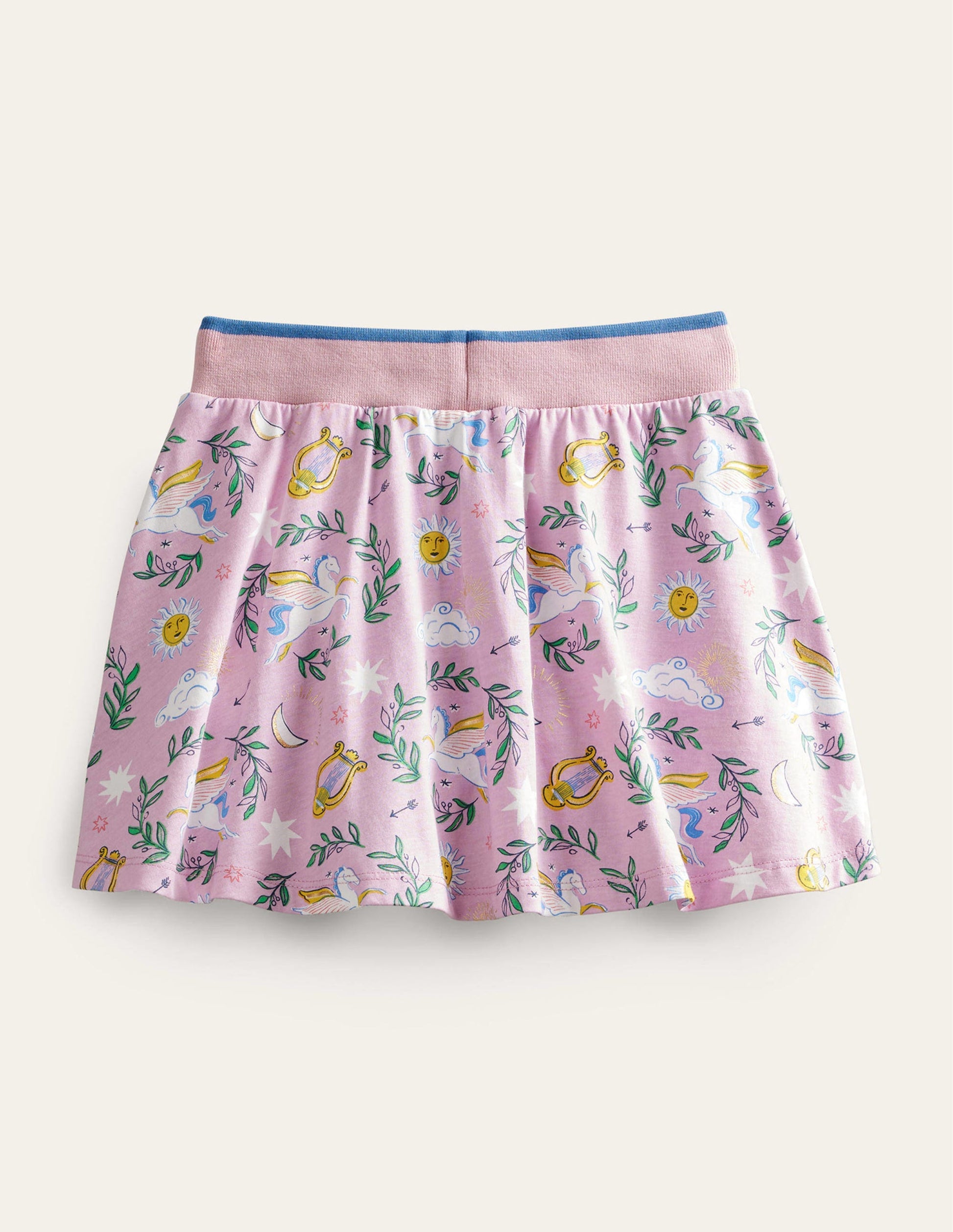 Printed Jersey Skort-Winsome Orchid/Metallic-2