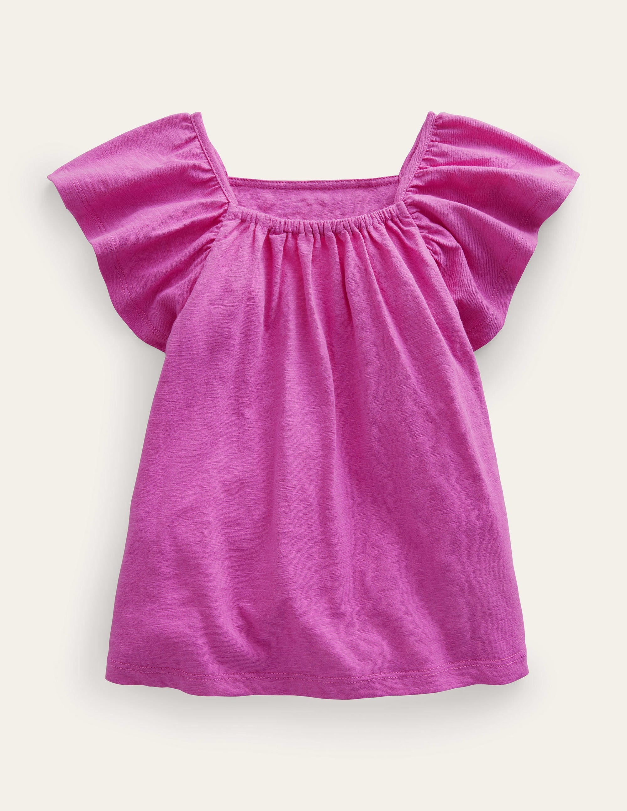 Embroidered Jersey Top-Radiant Orchid Purple - Image 2