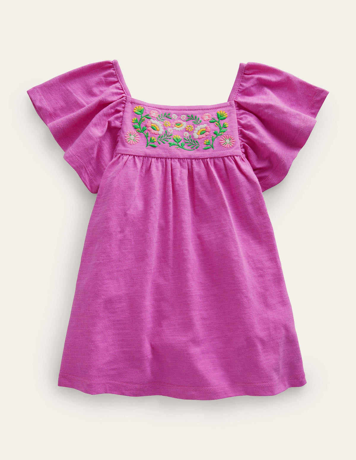 Embroidered Jersey Top-Radiant Orchid Purple-1