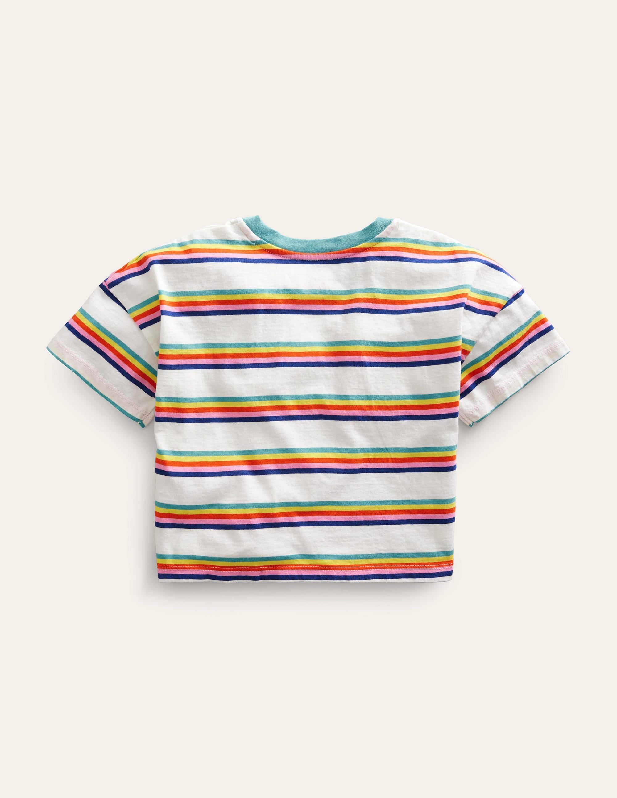 Relaxed T-shirt-Rainbow Spaced Stripe - Image 2