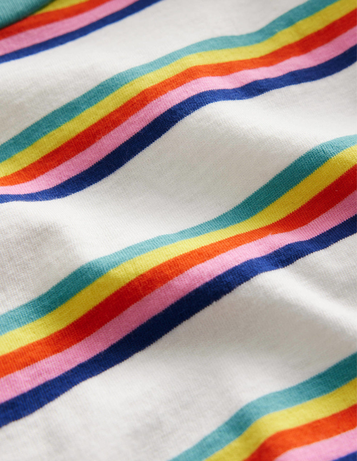 Relaxed T-shirt-Rainbow Spaced Stripe-3
