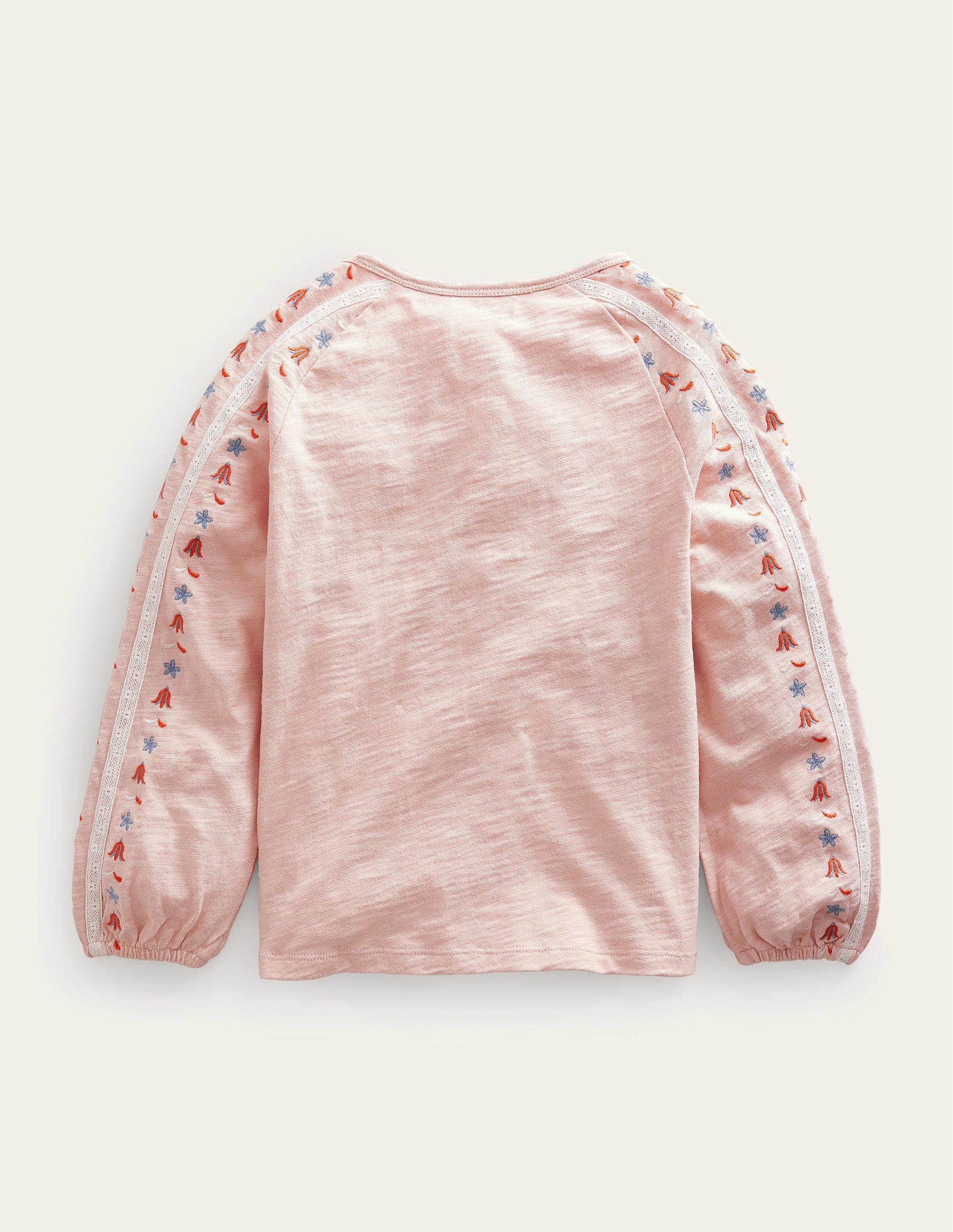 Jersey Embroidered top-Provence Dusty Pink - Image 2