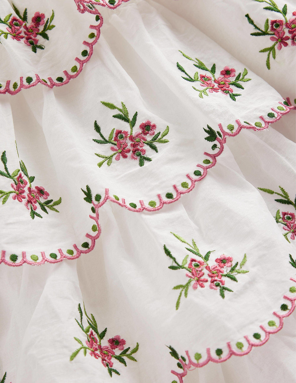 Embroidered Occasion Dress-Ivory - Image 3