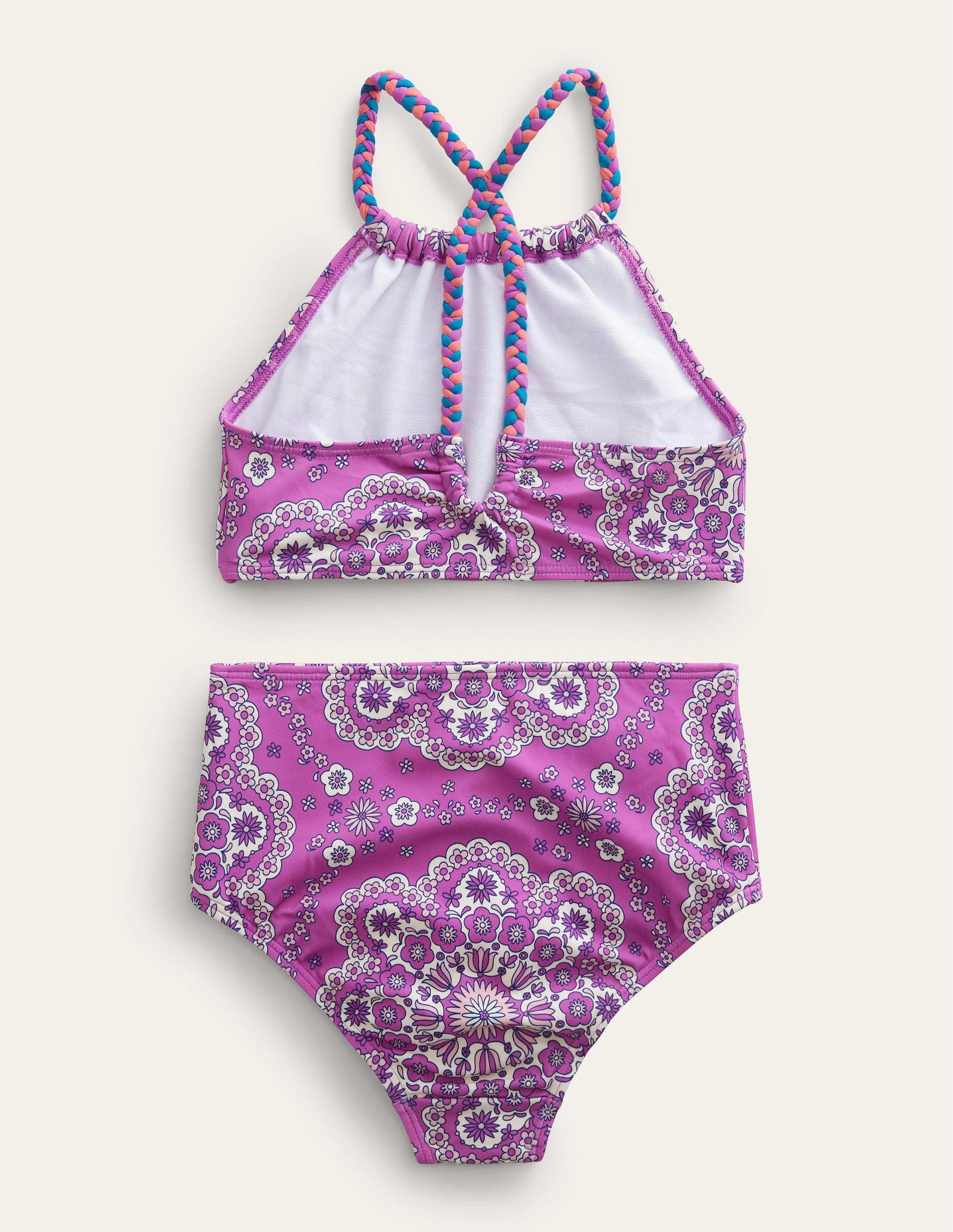 Loop Back Bikini-Radiant Orchid Dizzy Daisy-2