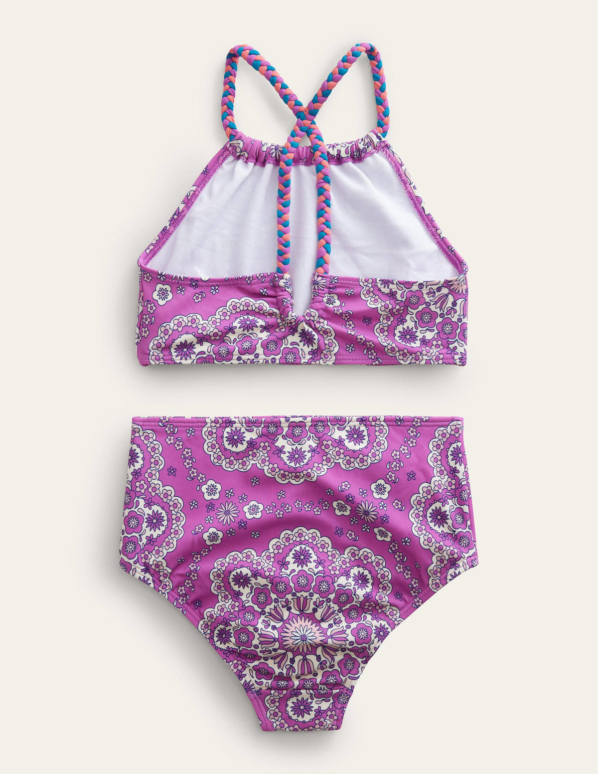 Loop Back Bikini-Radiant Orchid Dizzy Daisy - Image 2