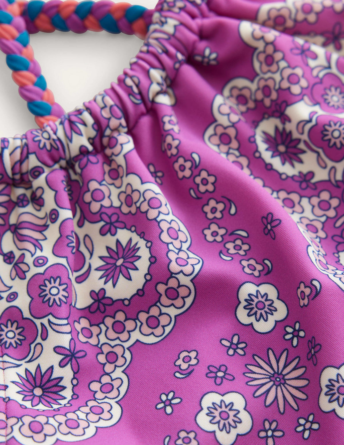 Loop Back Bikini-Radiant Orchid Dizzy Daisy - Image 3