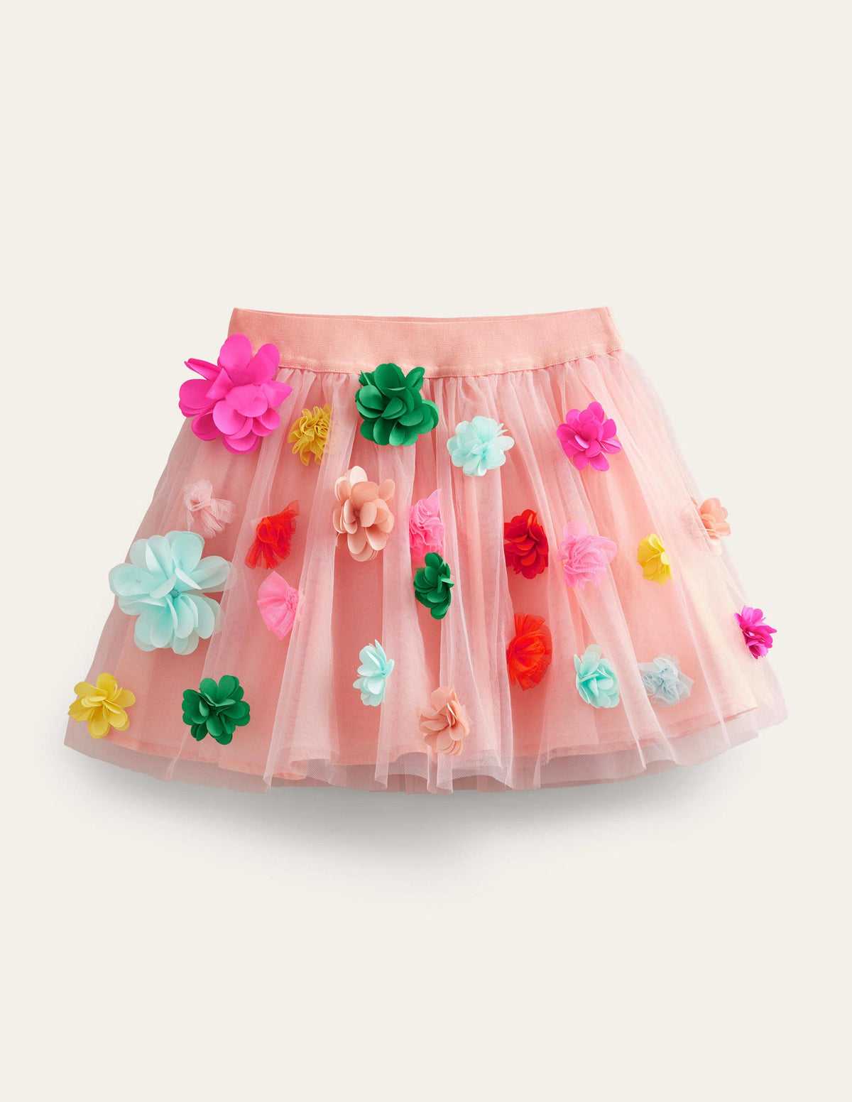 Tulle Flutter Skirt-Pink Ombre-1