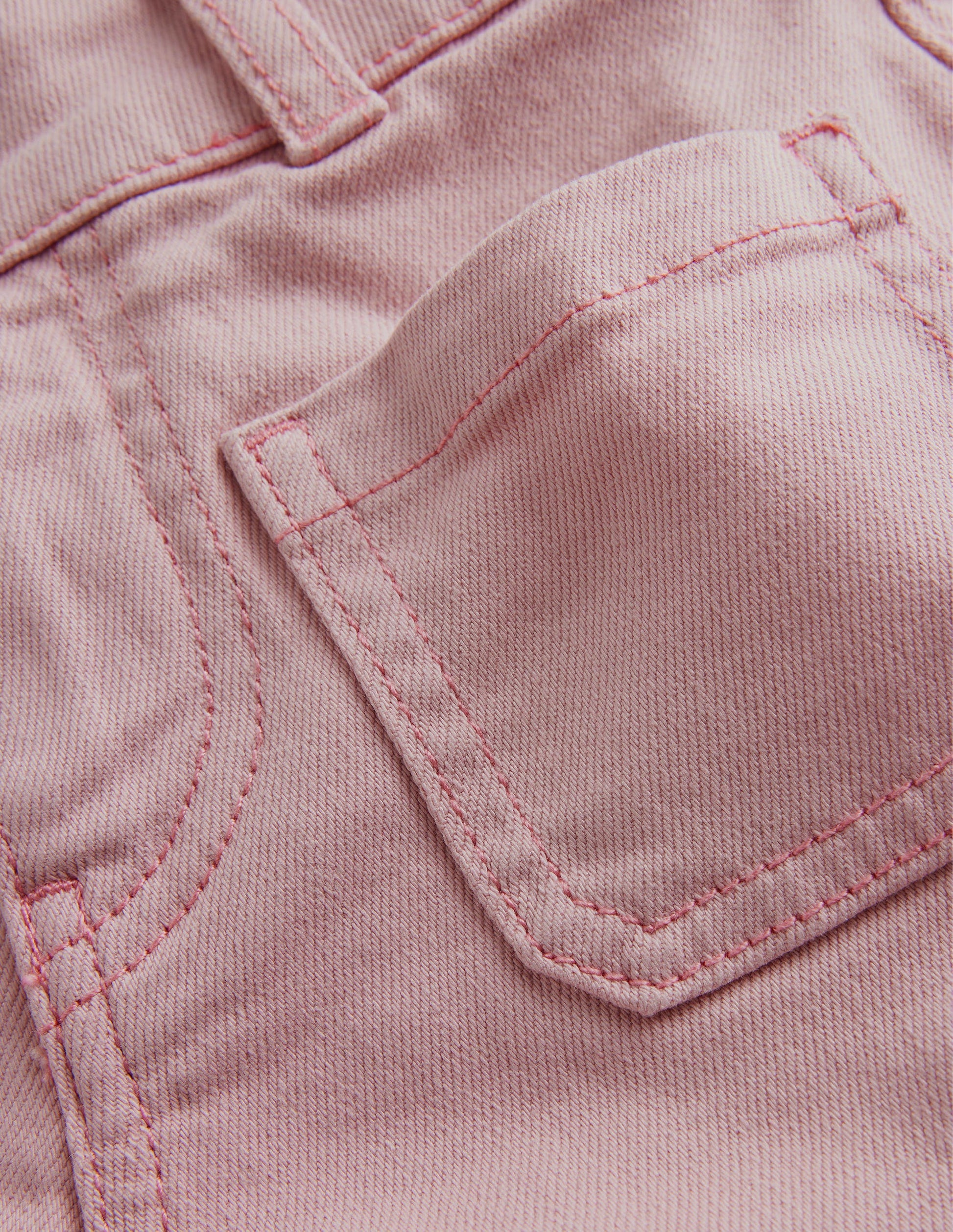 Cropped Woven Trousers-Boto Pink-3