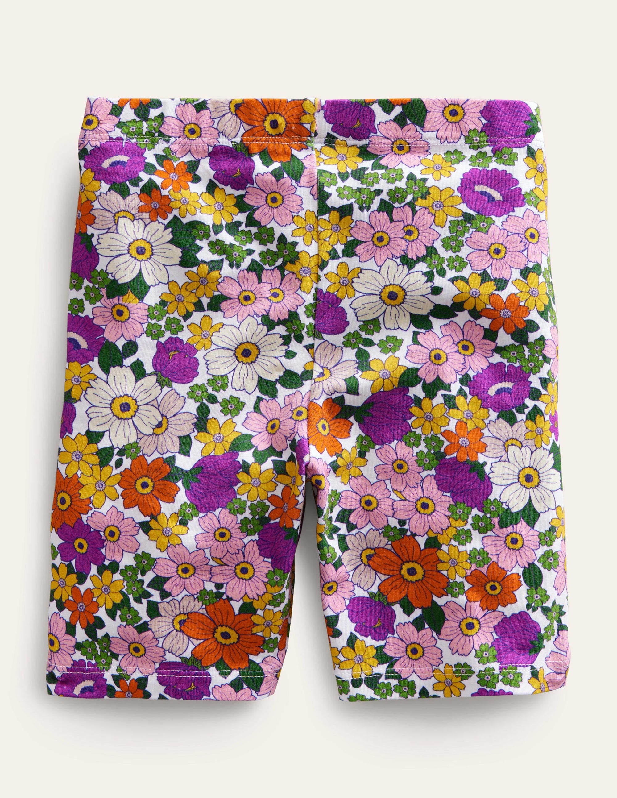 Cycling Shorts-Radiant Orchid Purple Floral - Image 2
