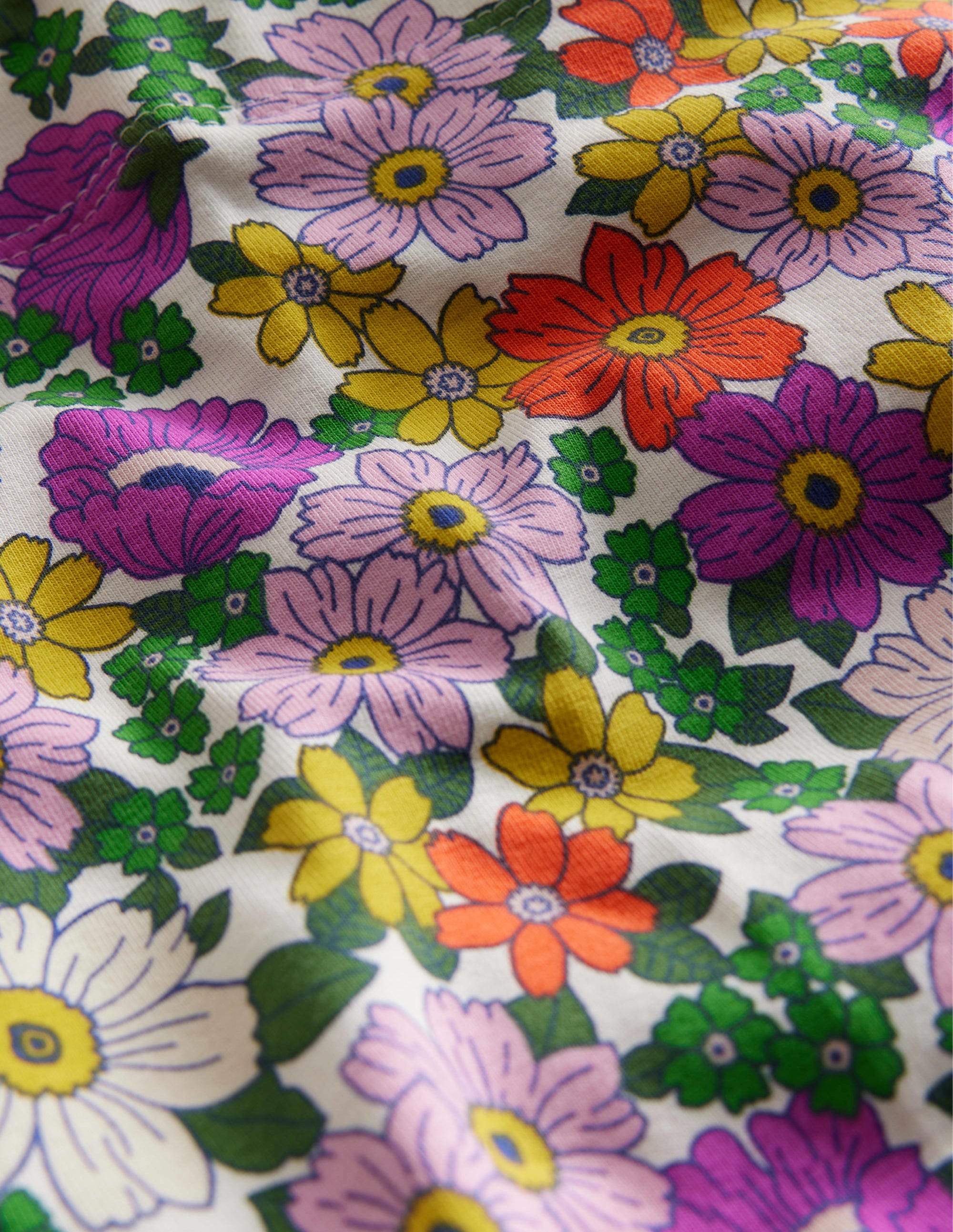 Fun Cropped Leggings-Radiant Orchid Floral - Image 3