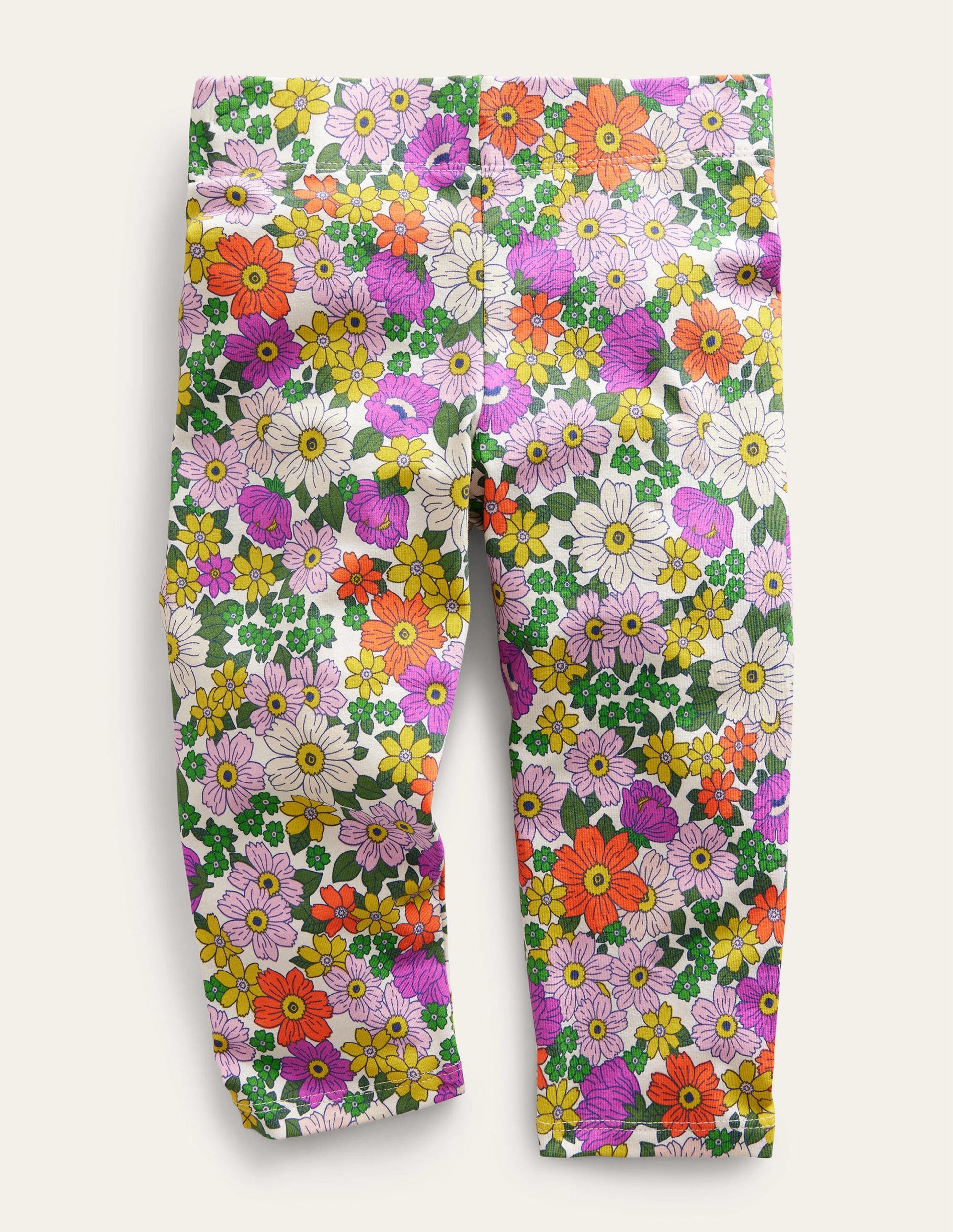 Fun Cropped Leggings-Radiant Orchid Floral-1