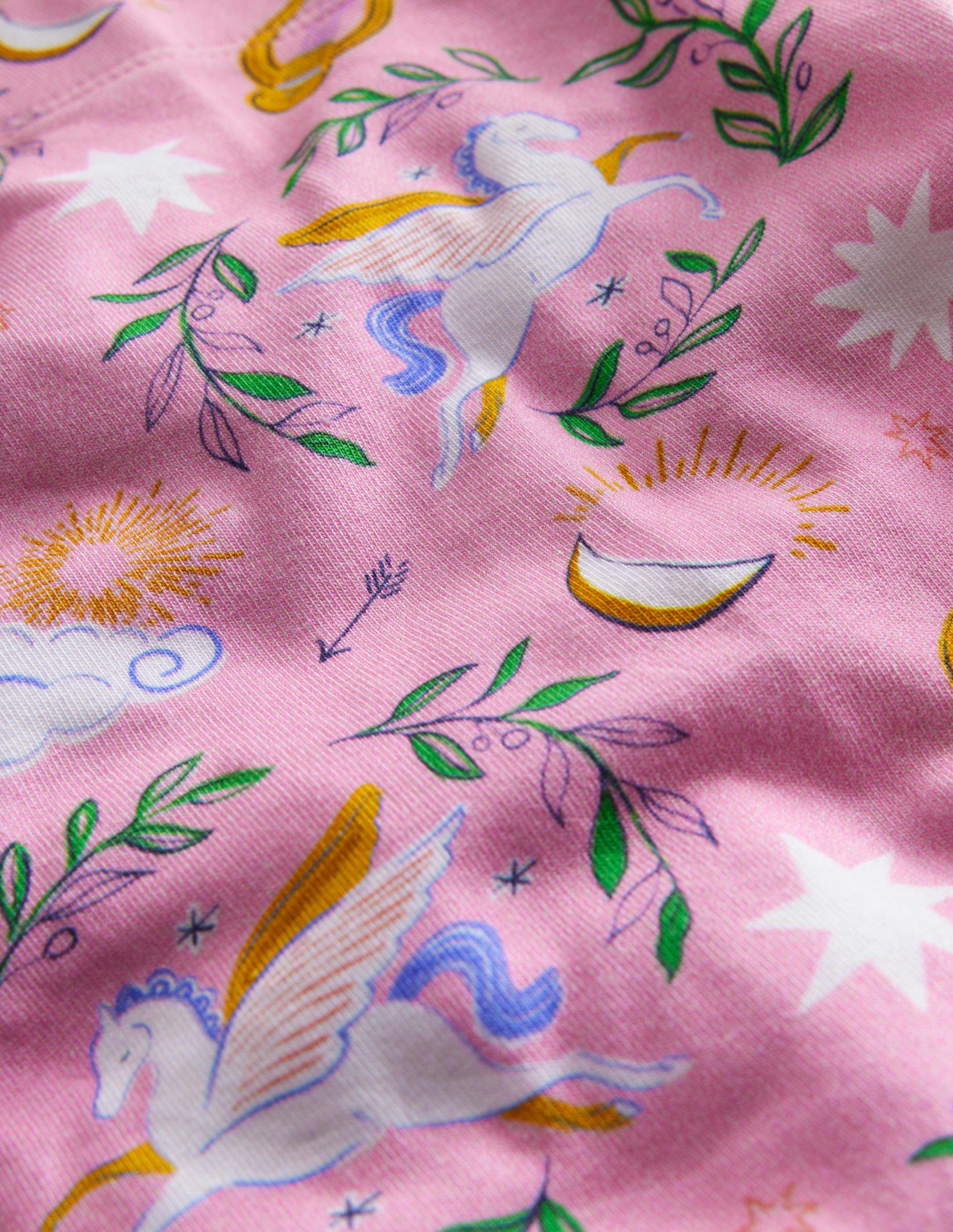 Fun Cropped Leggings-Pink Greek Toile - Image 3