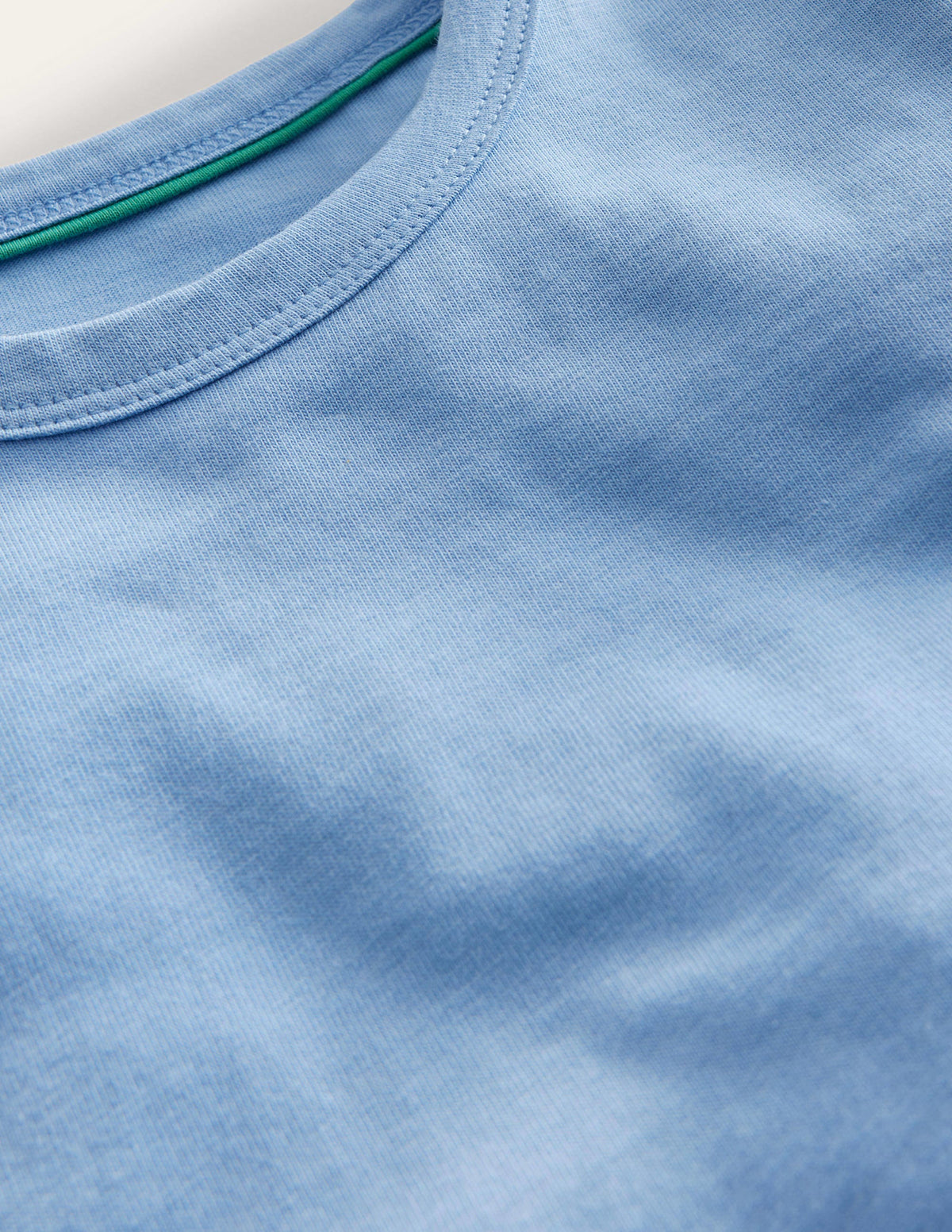 Ruched Side Tee-Vista Blue - Image 3