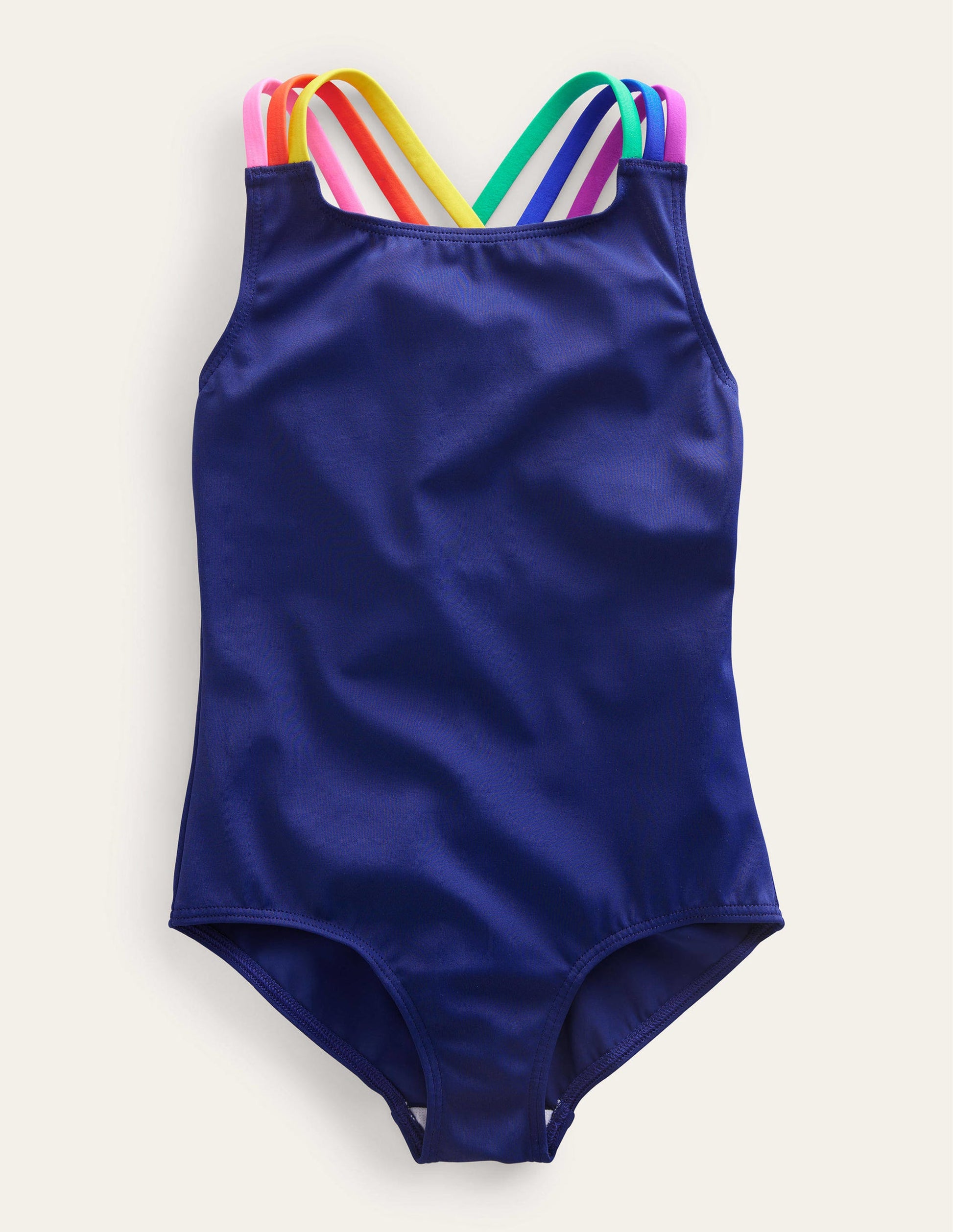 Rainbow Cross-Back Swimsuit-Harmony Blue-1