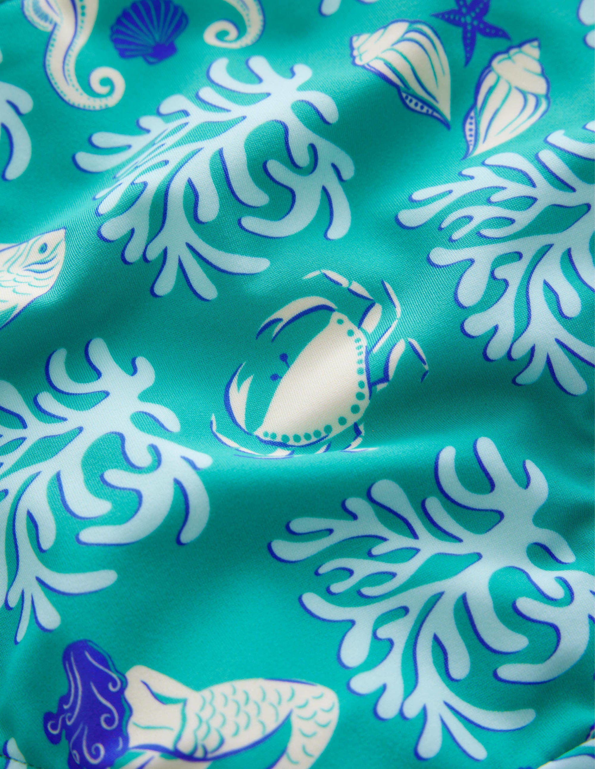 Puff Sleeve Bikini-Tropical Spring Lagoon - Image 3