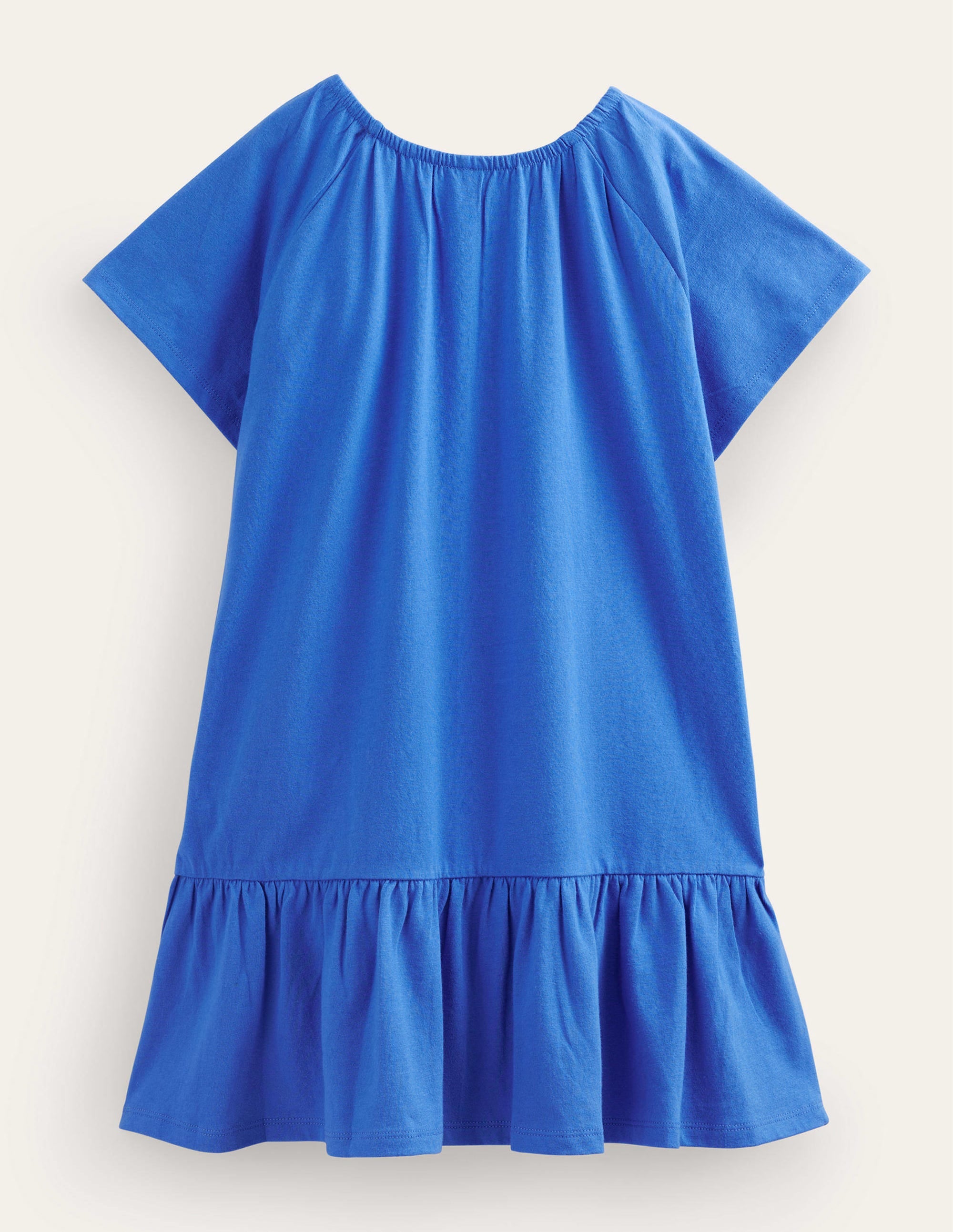Relaxed Waist Jersey Dress-Cabana Blue - Image 2