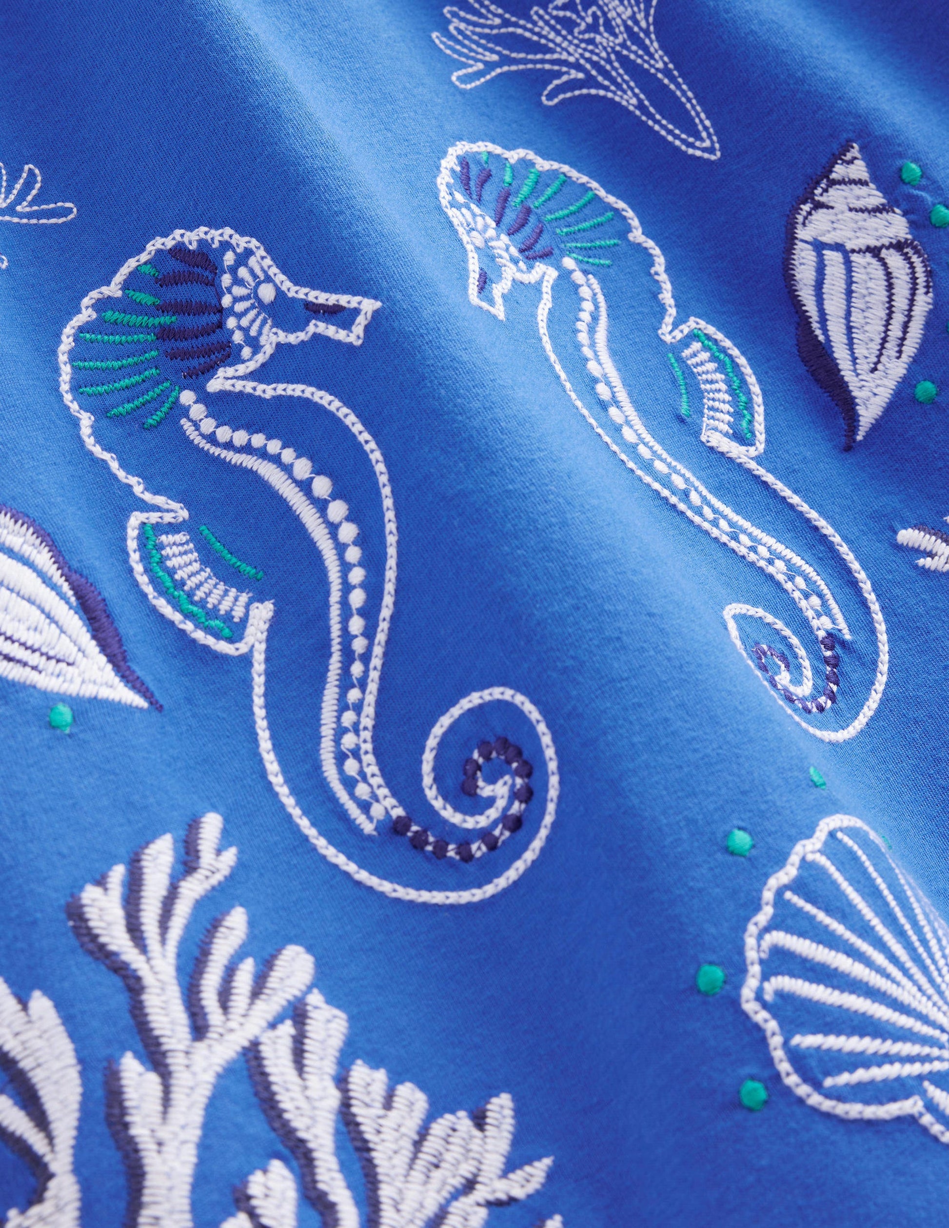 Relaxed Waist Jersey Dress-Cabana Blue-3