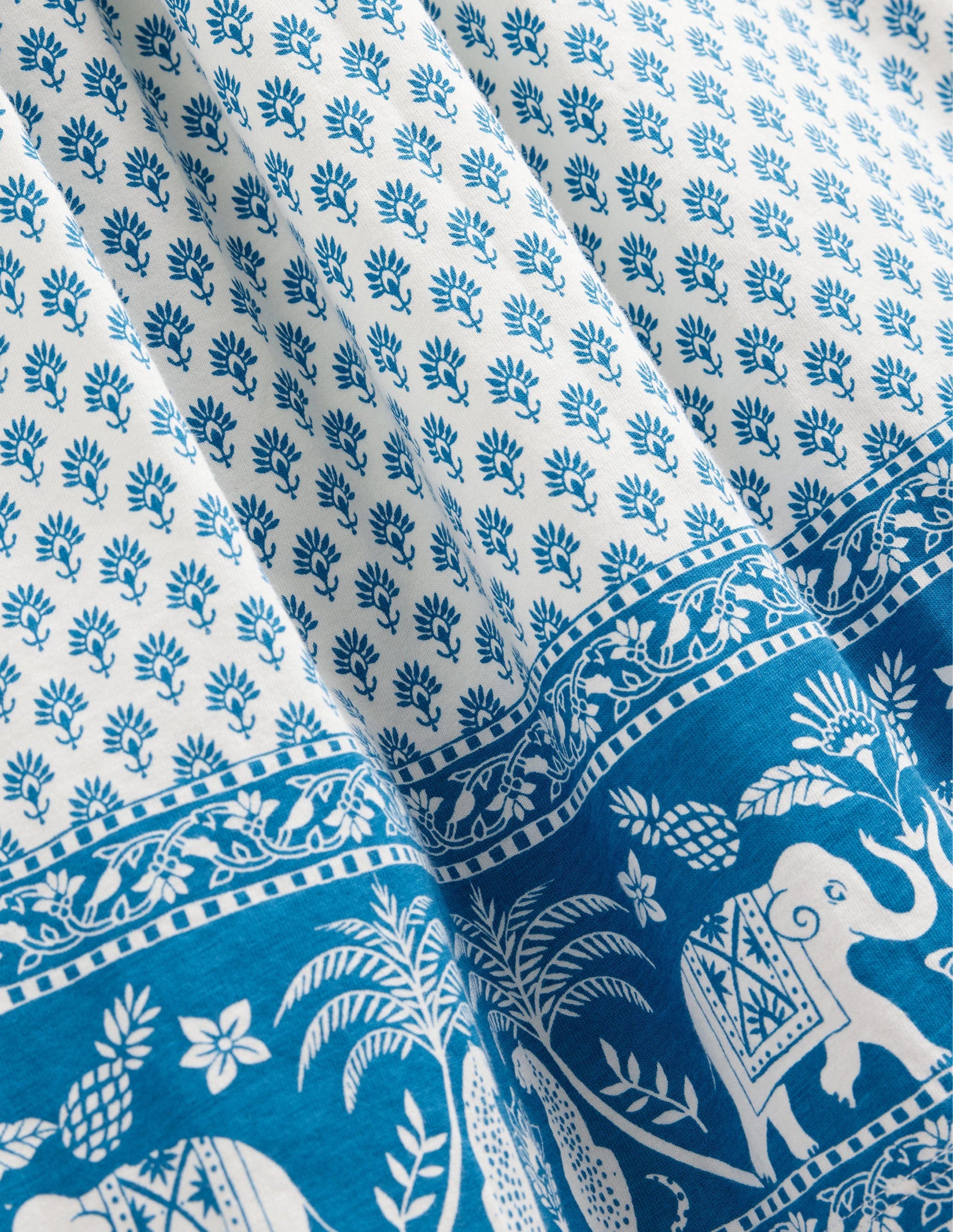 Plaited Jersey Strap Dress-Island Blue Goa Hem-3