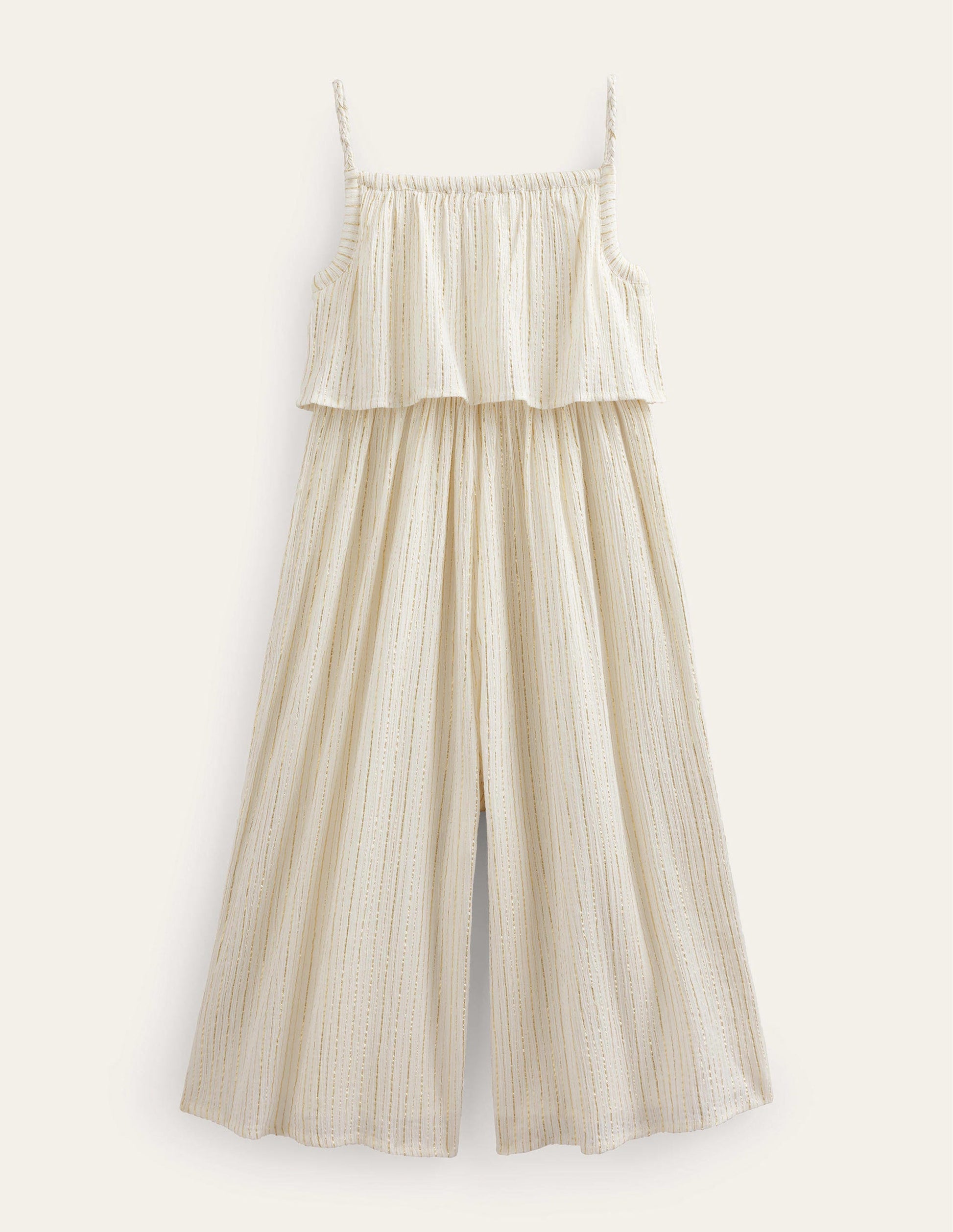 Wide Leg Jumpsuit-Ivory-2