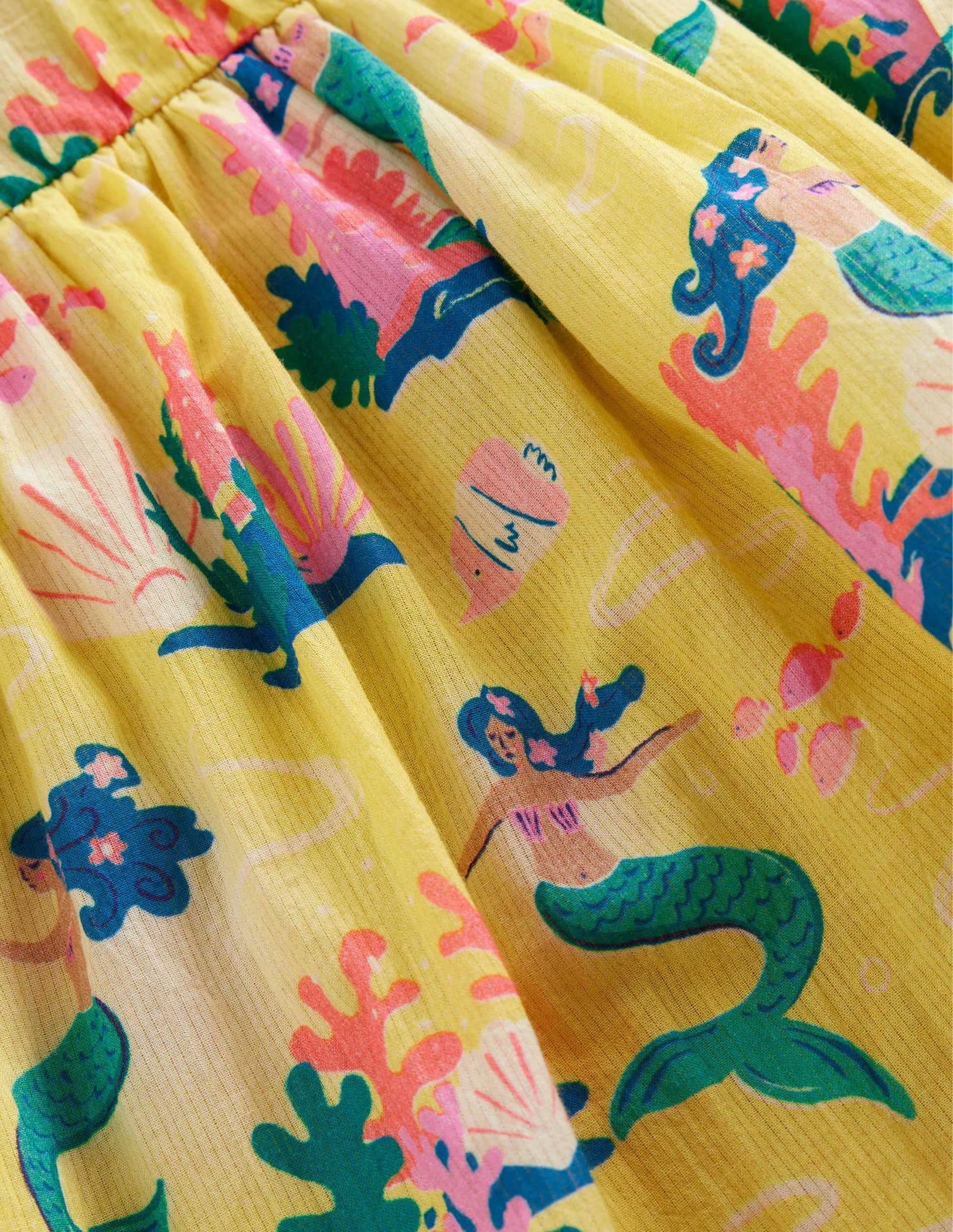 Wrap Dress-Yellow Mermaid-3