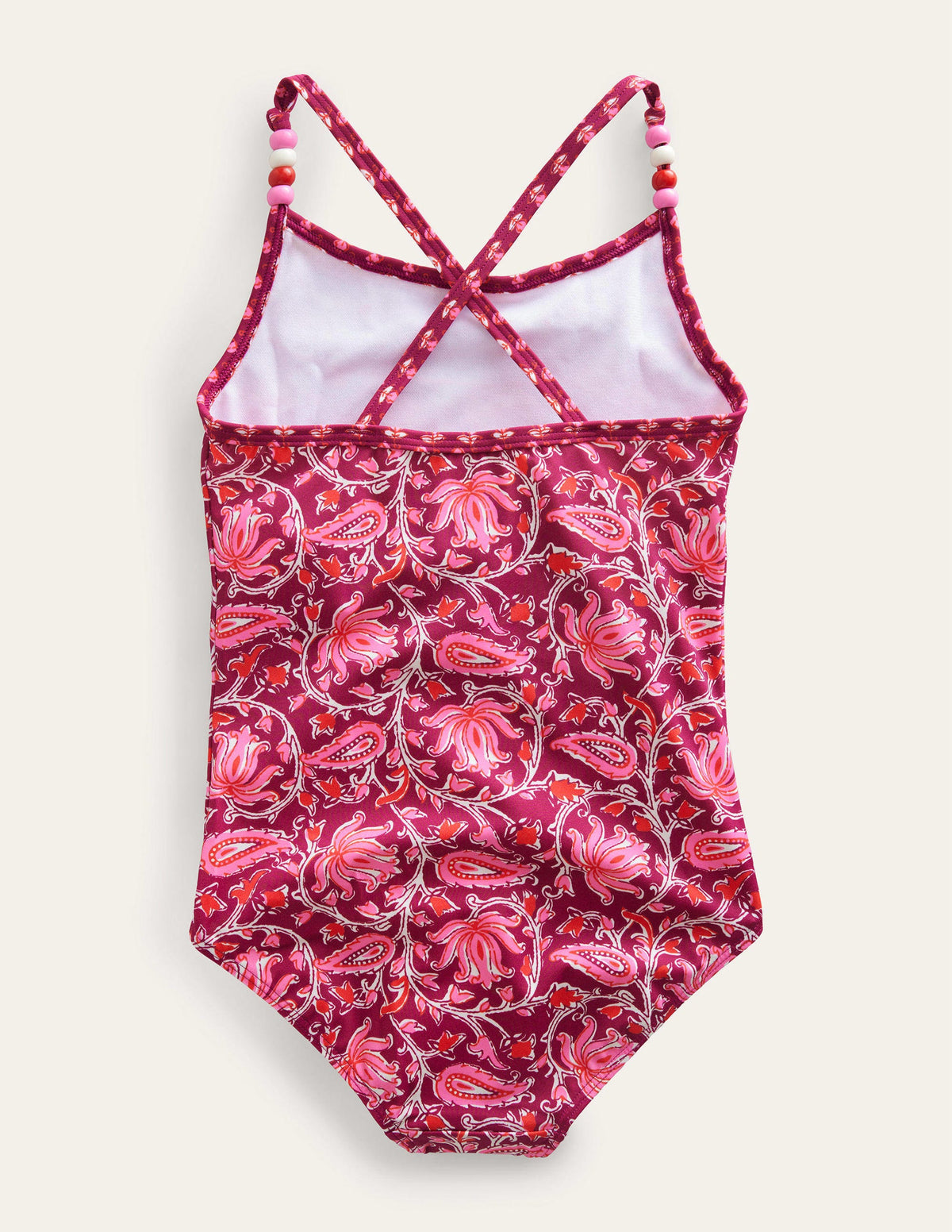 Beaded Swimsuit-Raspberry Radiance Paisley - Image 2