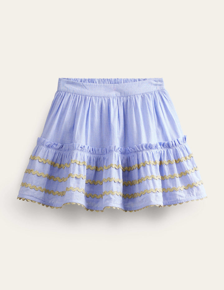 Seam Detail Ric Rac Skirt-End on End