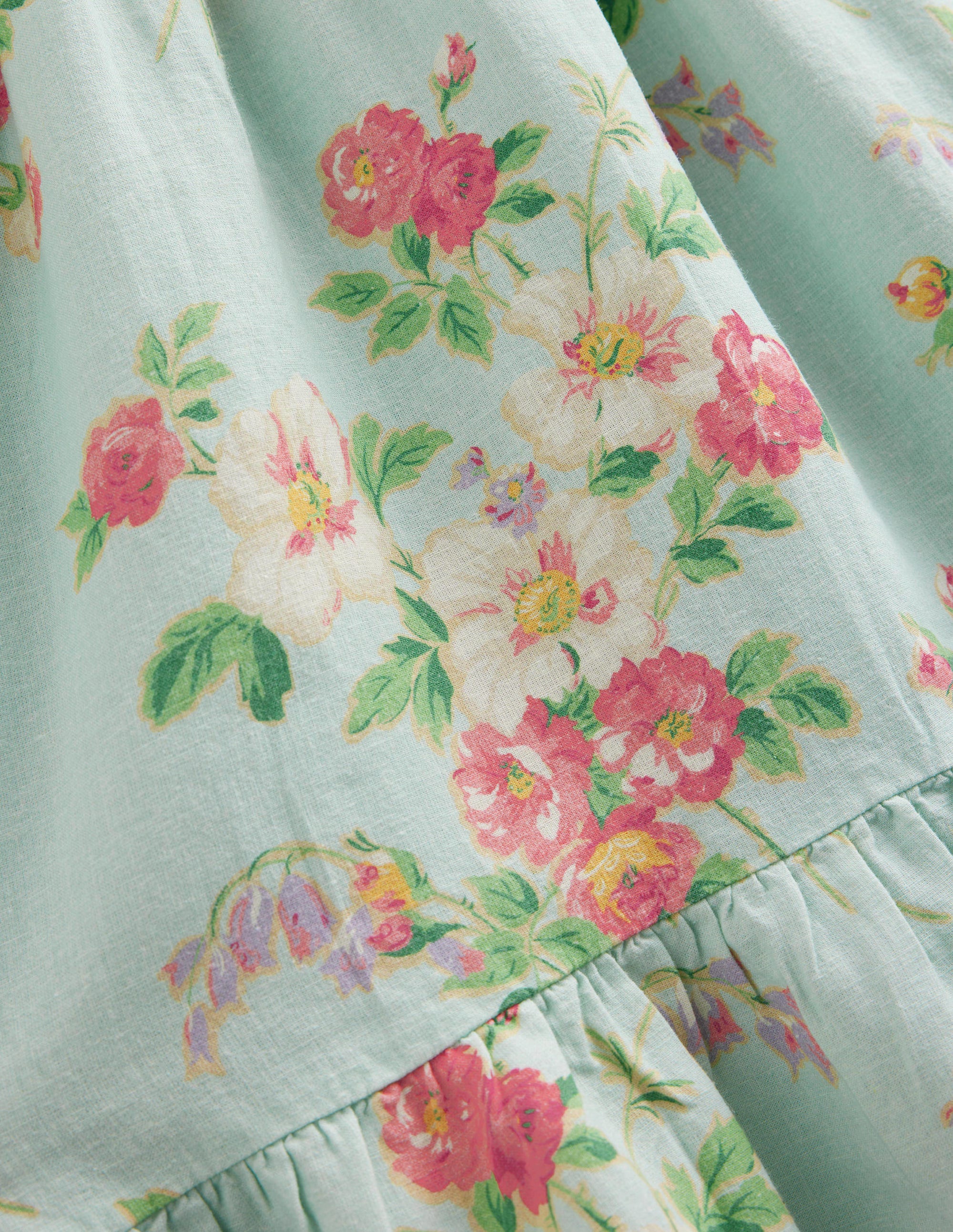 Dip Hem Ruffle Dress-Multi Vintage Floral - Image 3