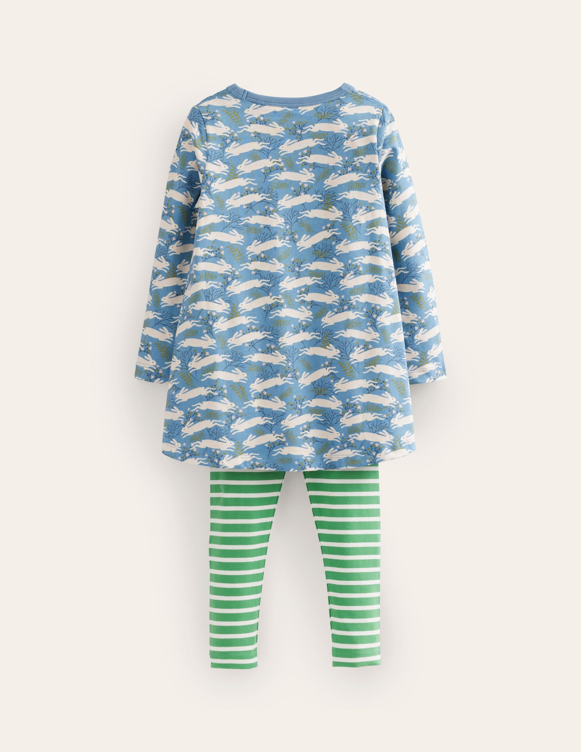 Tunic and Leggings Set-Blue Bunny Hop - Image 2