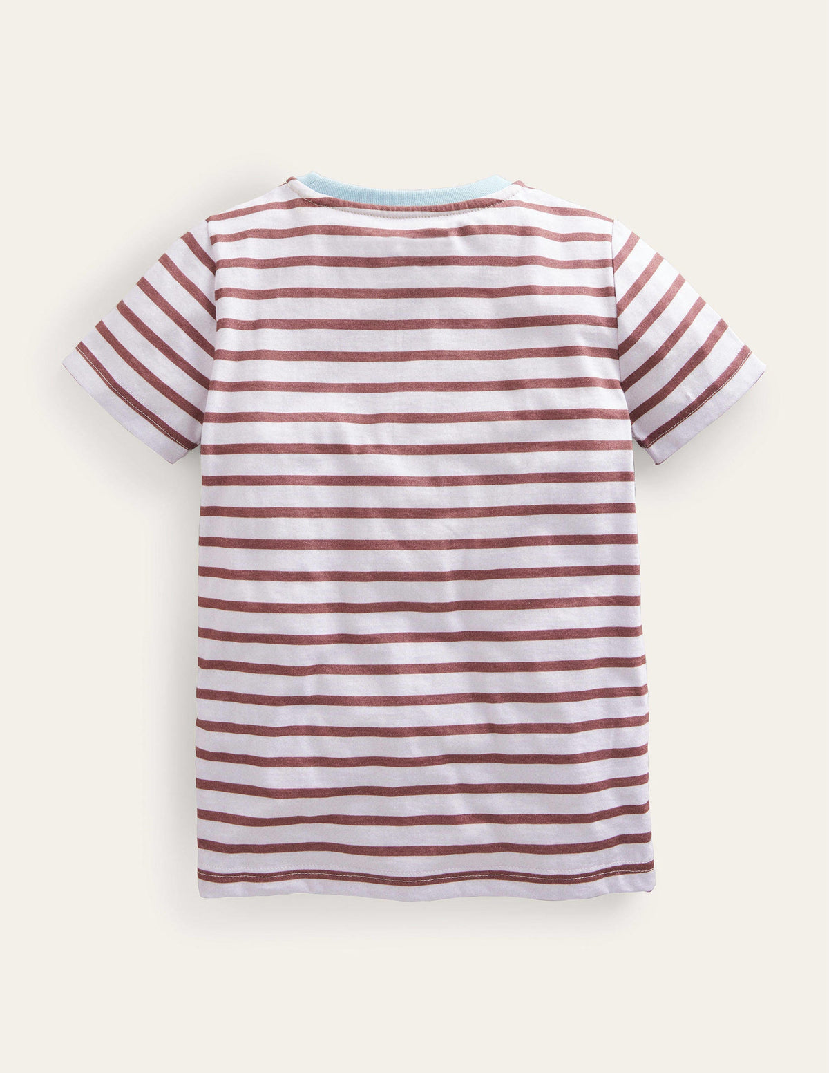 Reverse Appliqué T-shirt-Red/Ivory Stars-2