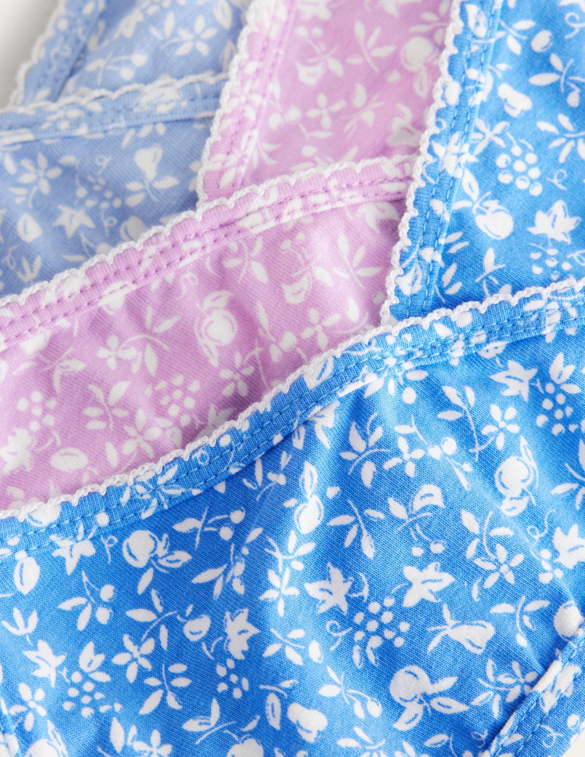 Crossover Crop Tops 3 Pack-Multi Floral-3