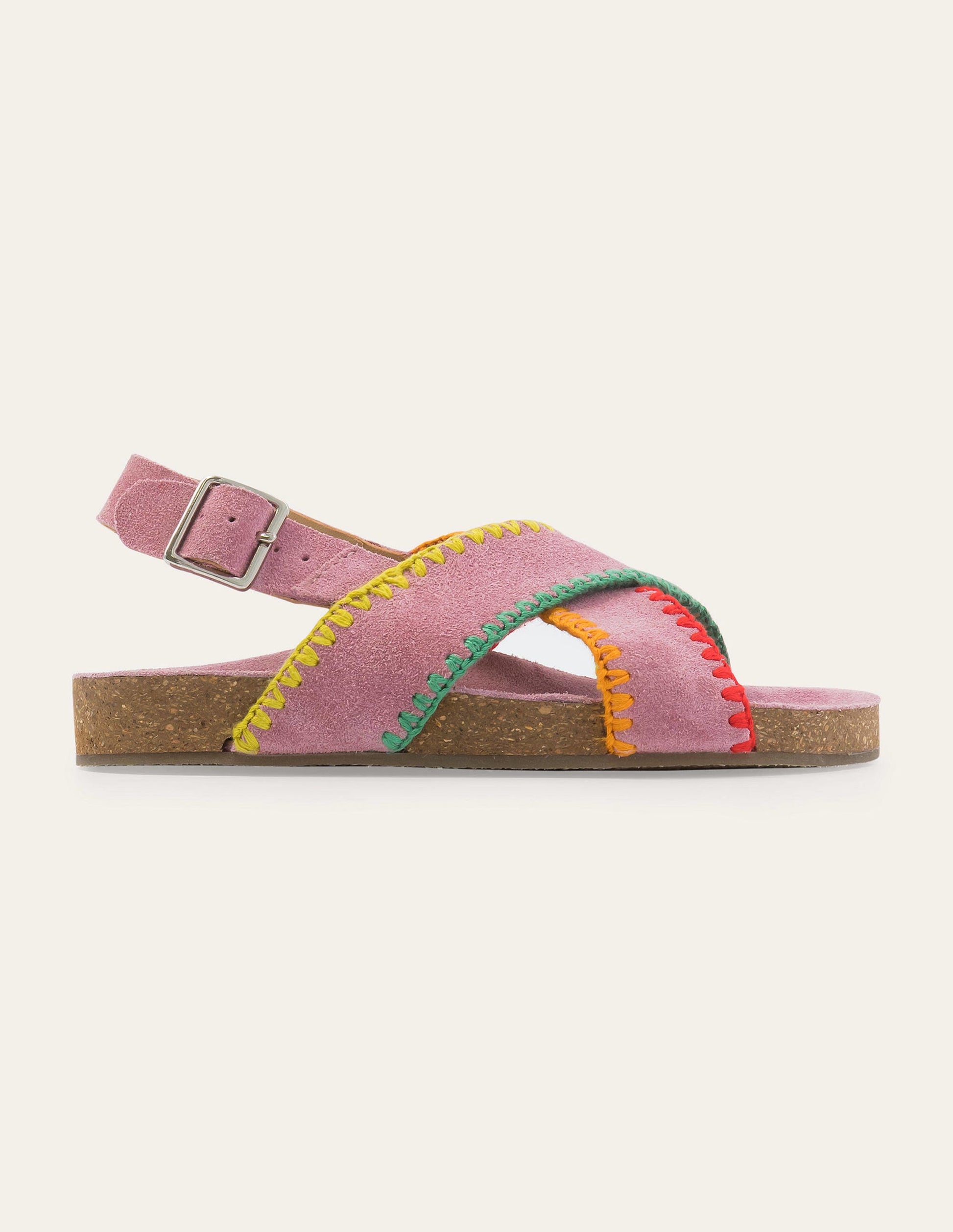 Crossover Sandals-Bright Petal Pink-1