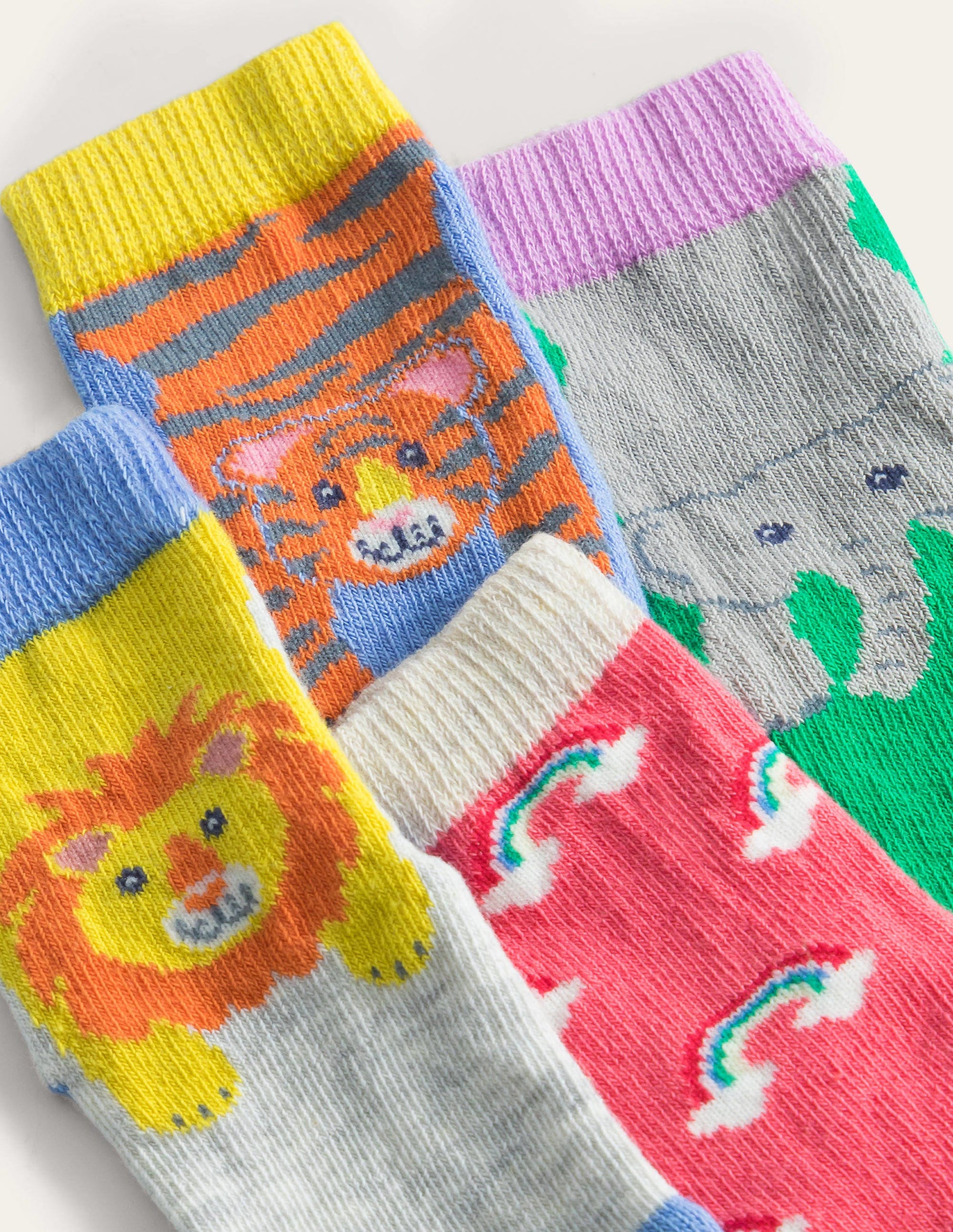 Sock Box 7 Pack-Multi Jungle Animals-2