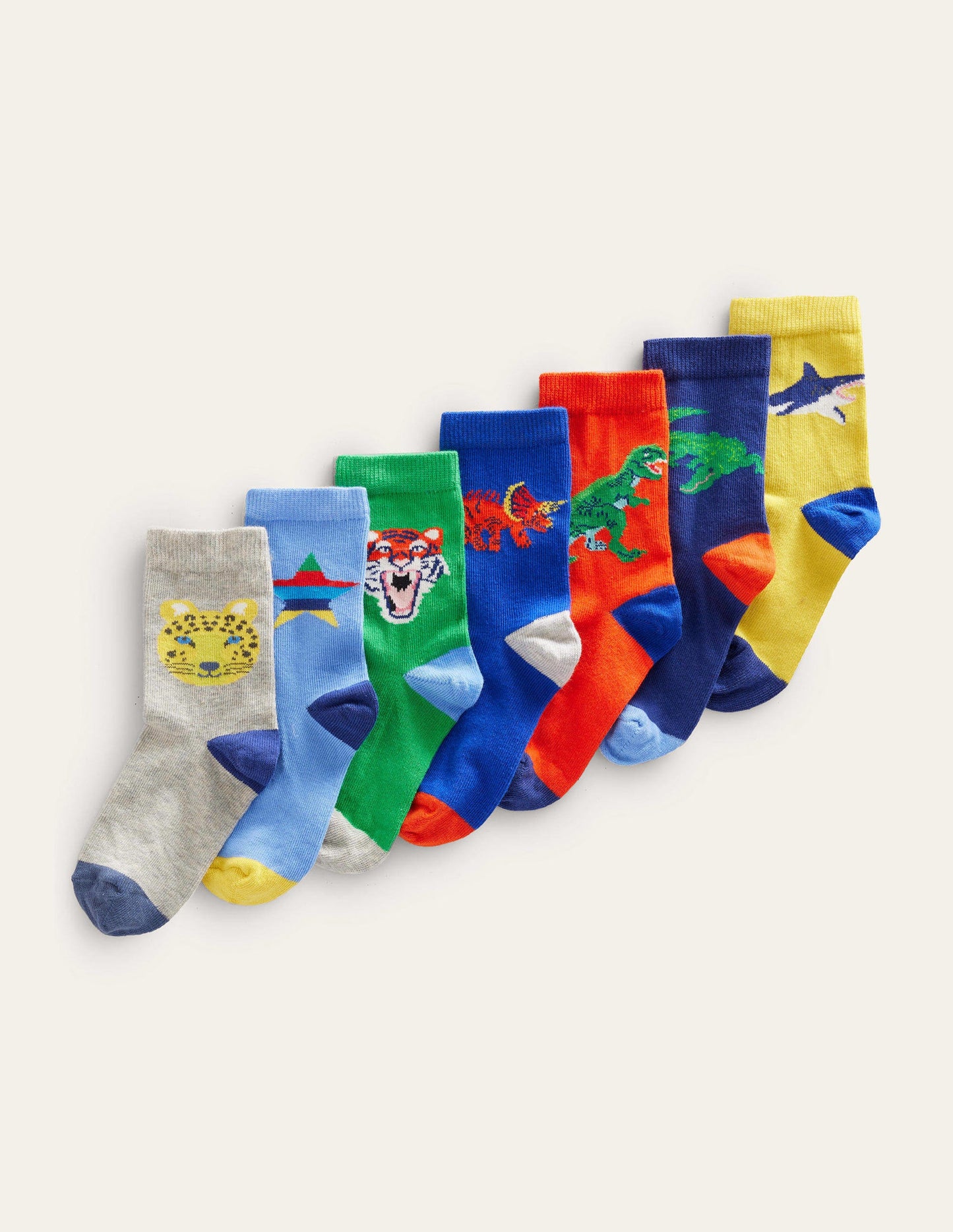 Sock Box 7 Pack-Multi animals