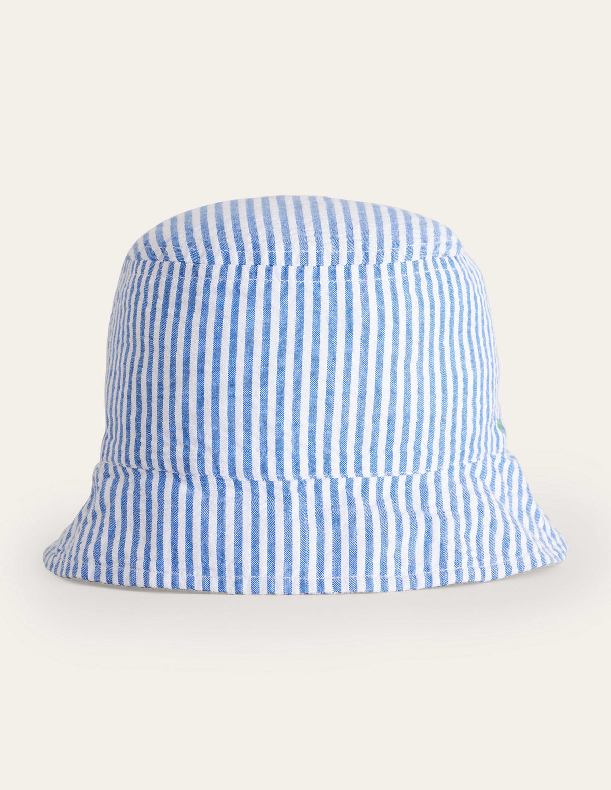 Woven Bucket Hat-Blue Ticking - Image 1