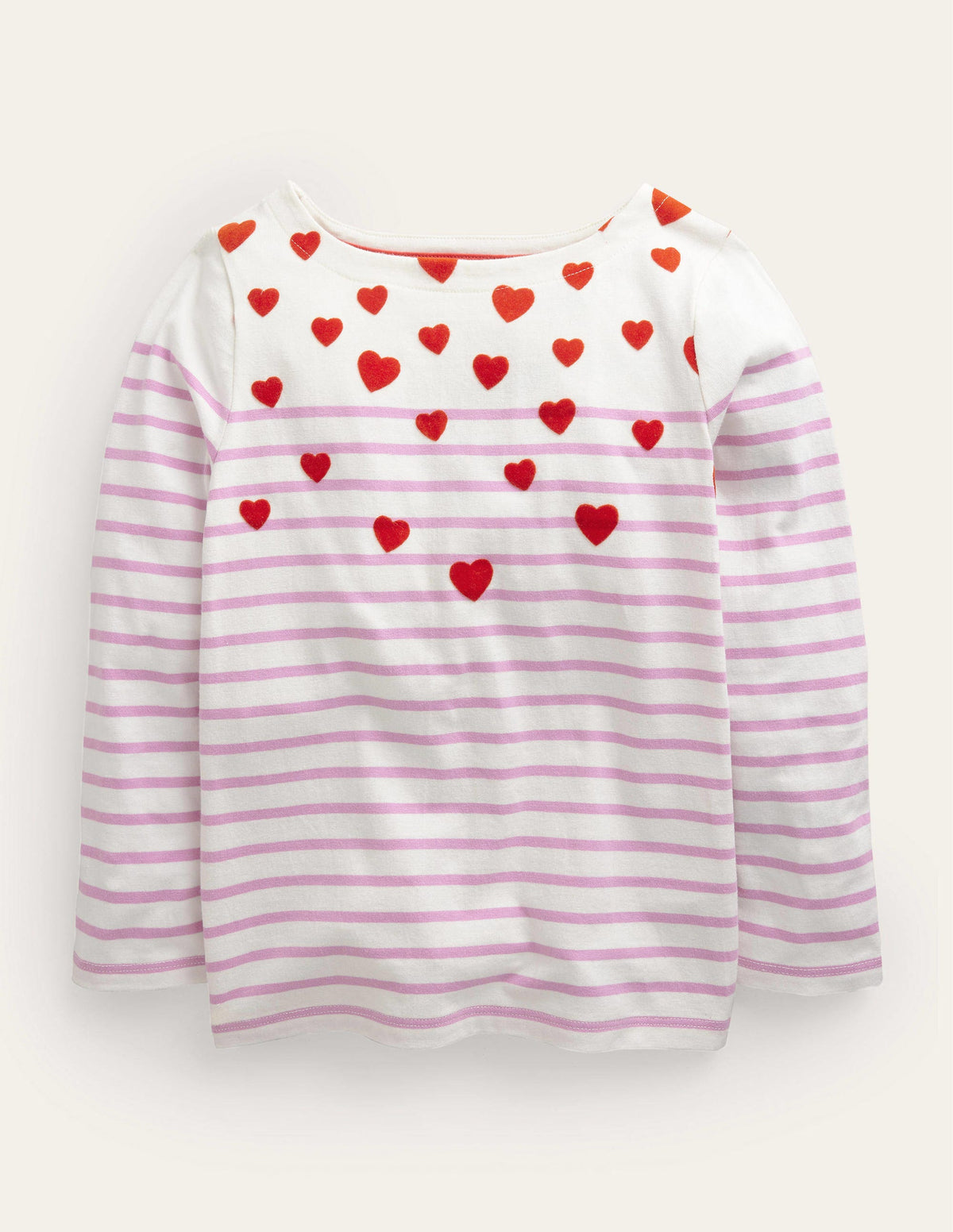 Fun Breton-Pink/Ivory Scatter Heart-1
