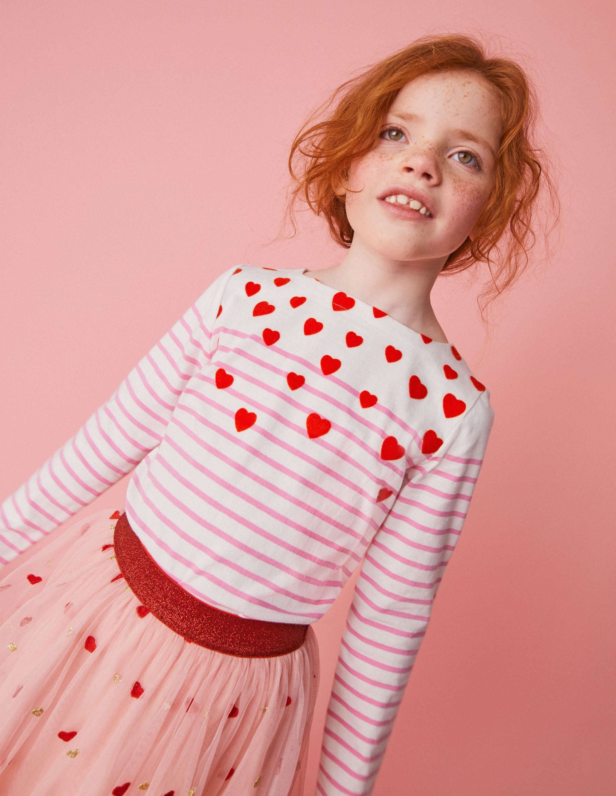 Fun Breton-Pink/Ivory Scatter Heart - Image 3