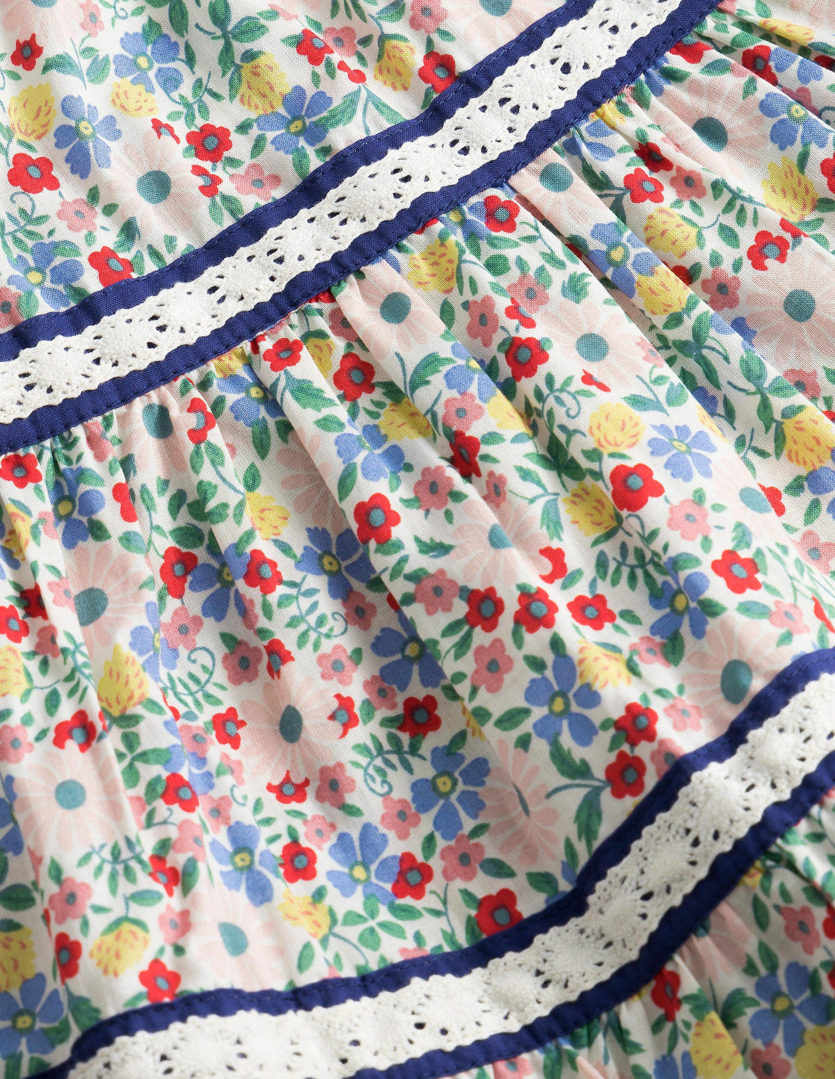 Midi Tiered Skirt-Vanilla Pod Floral - Image 3