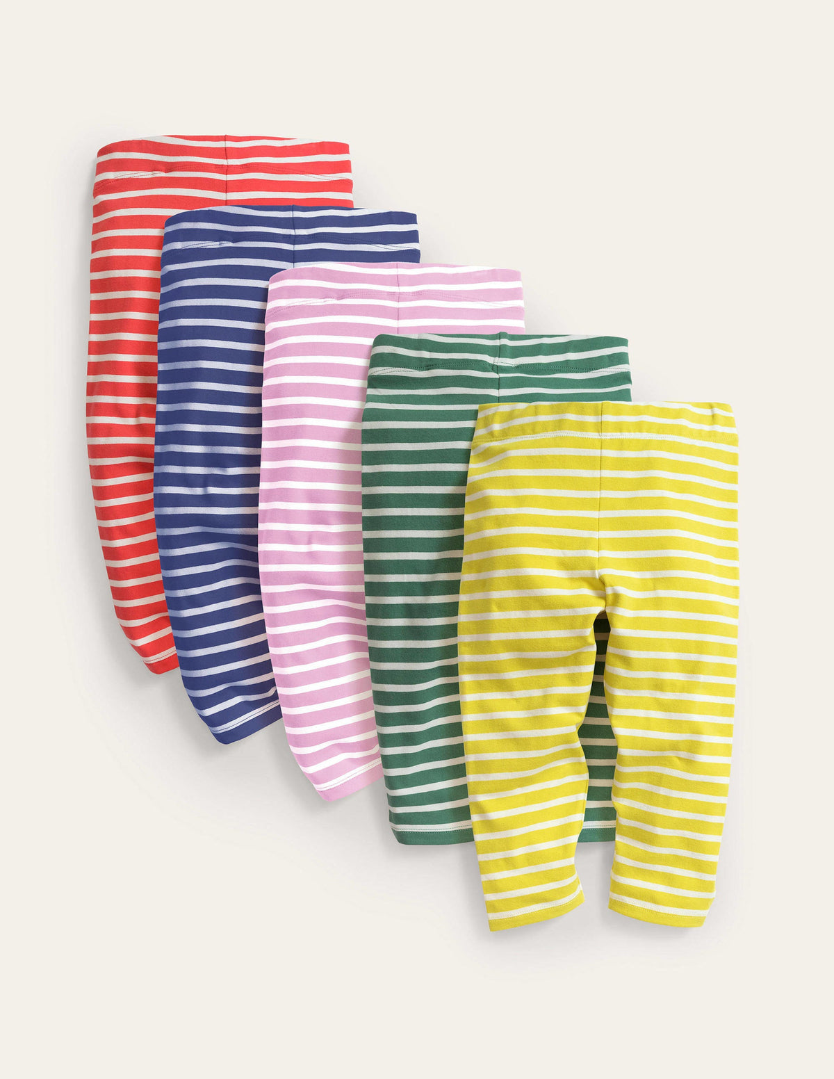 5-Pack Cropped Leggings-Multi Stripe - Image 1