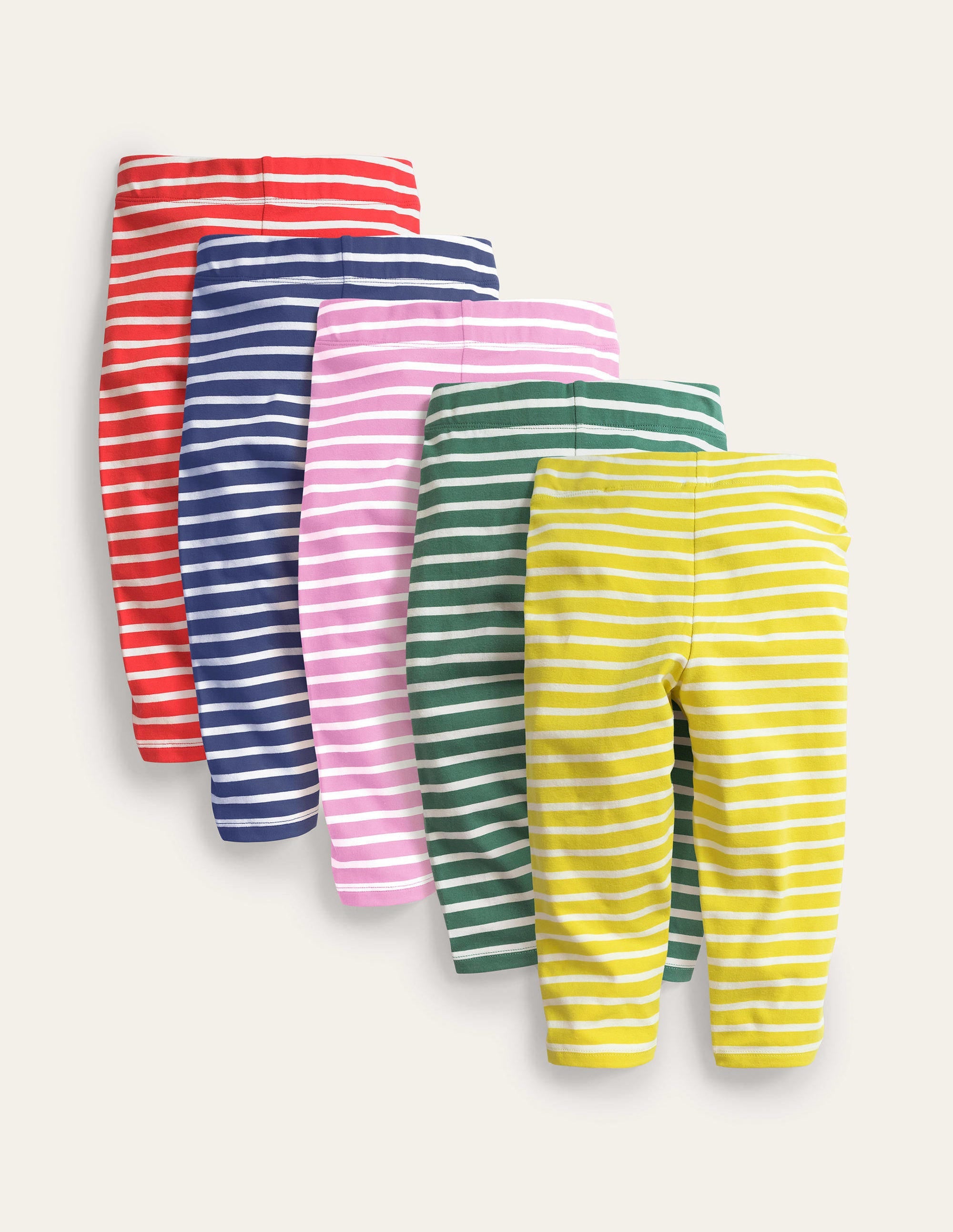 5-Pack Cropped Leggings-Multi Stripe - Image 2