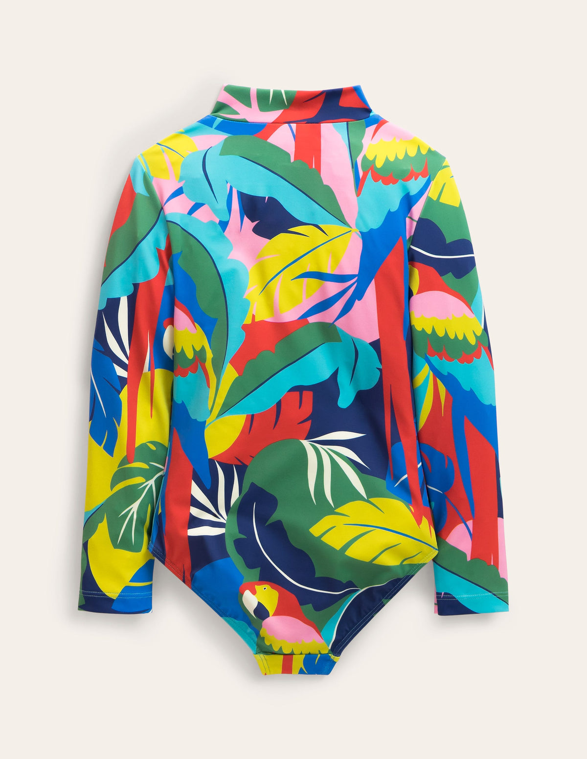 Long-sleeved Swimsuit-Multi Parrot-2