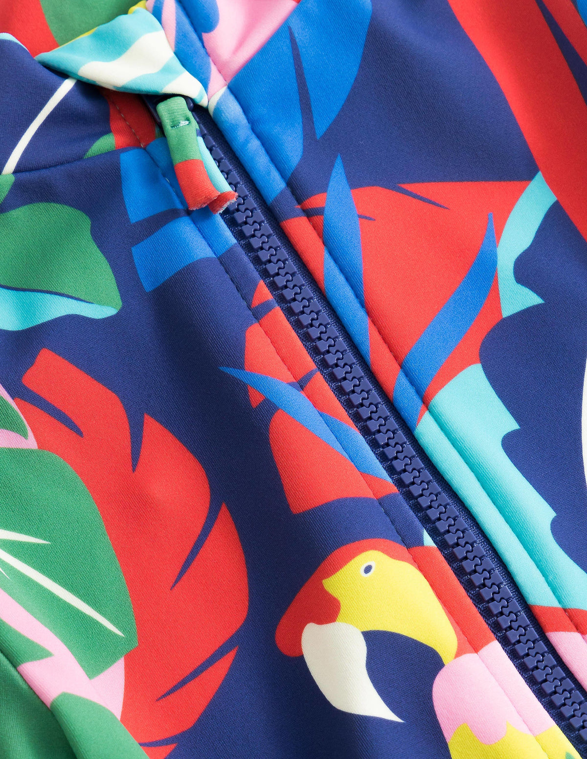 Long-sleeved Swimsuit-Multi Parrot-3